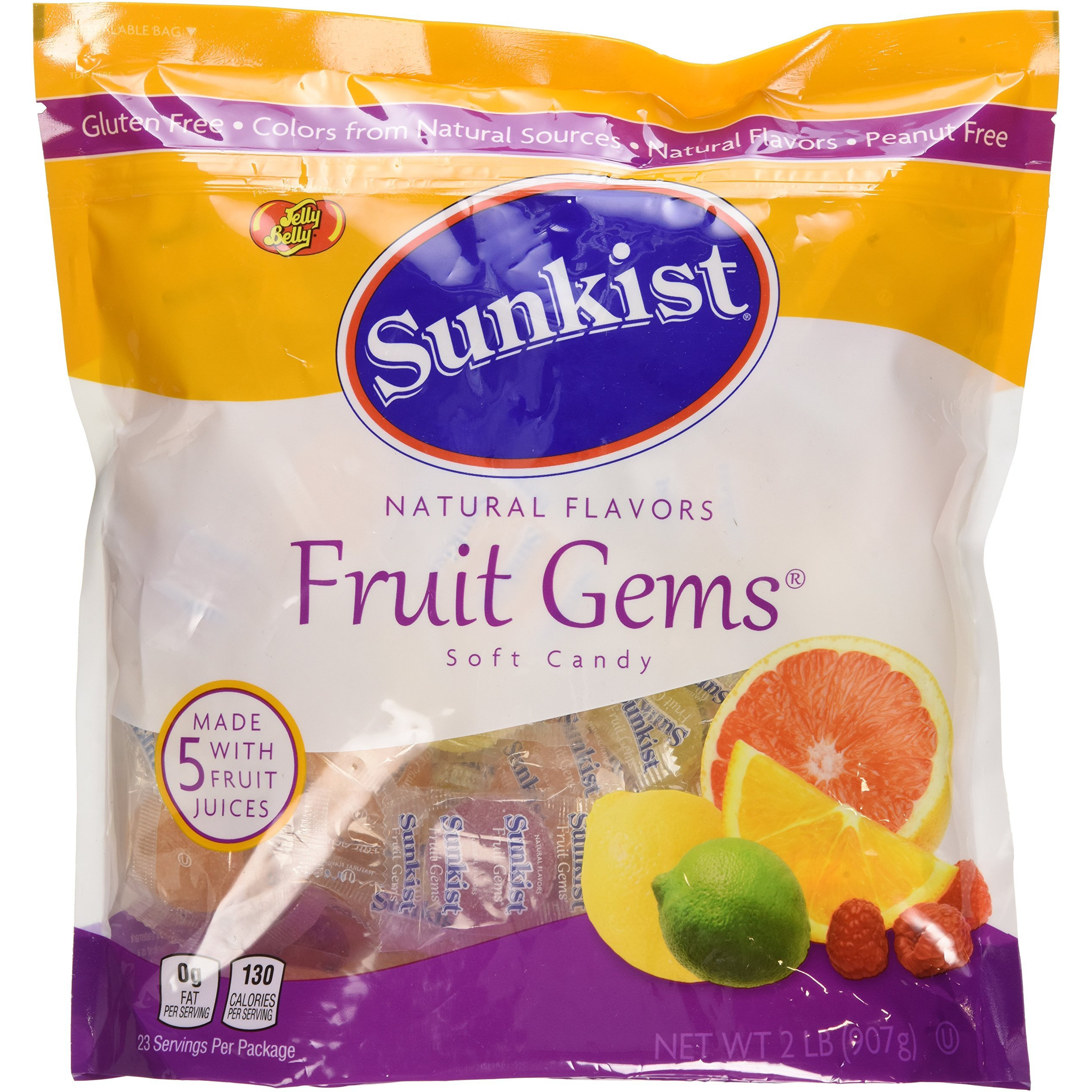Sunkist Individually-Wrapped Fruit Gems 32Oz (2 Lb) Pouch