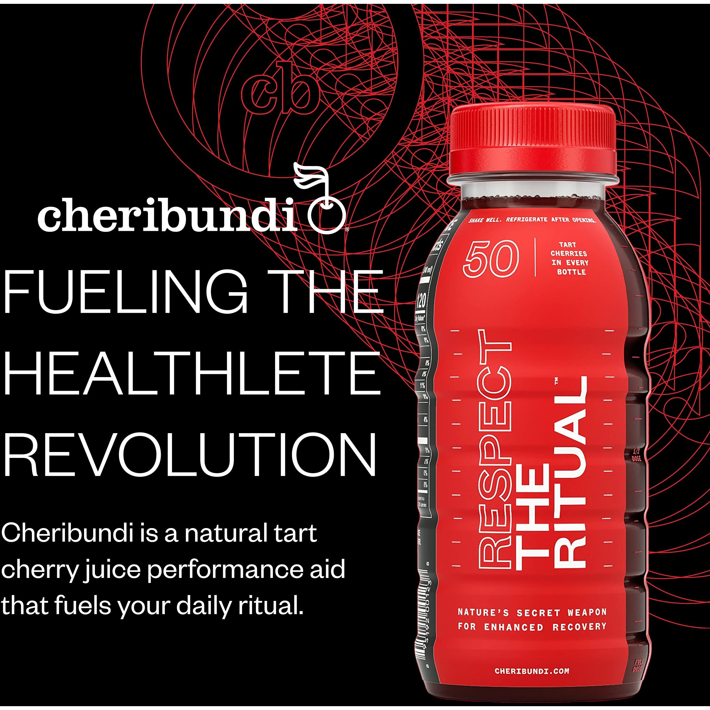 Cheribundi Original Tart Cherry Juice Lightly Sweetened With Apple Juice - Fight Inflammation Pro Athlete Workout And Muscle Support Recovery, Pack Of 12