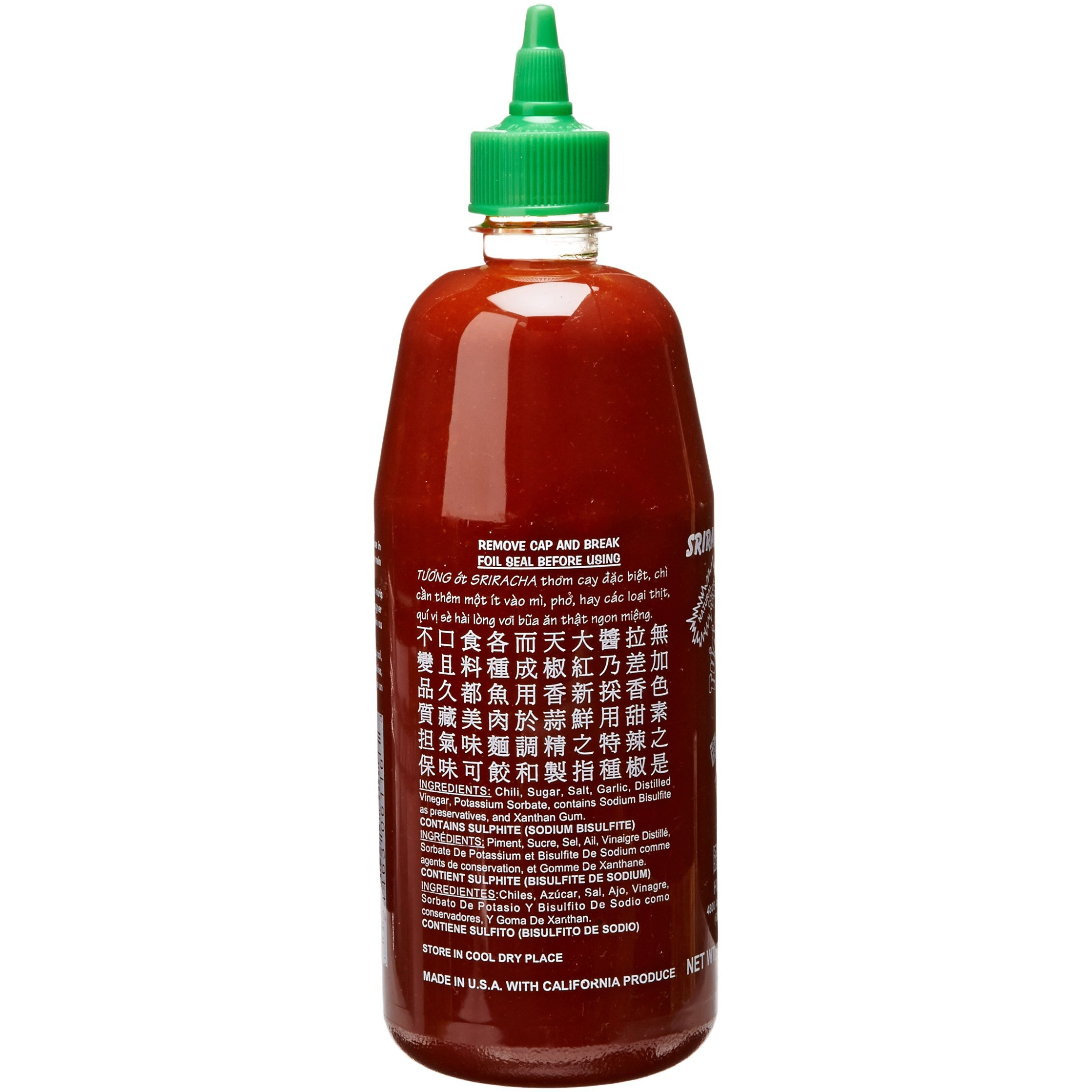 Huy Fong, Sriracha Hot Chili Sauce, 28-Ounce Bottles (Pack Of 3)