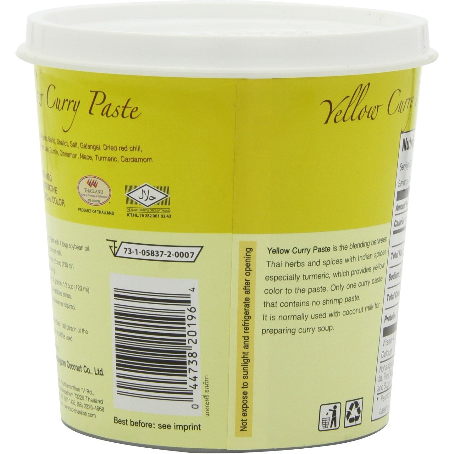 Thai Yellow Curry Paste (1Kg By Mae Ploy)