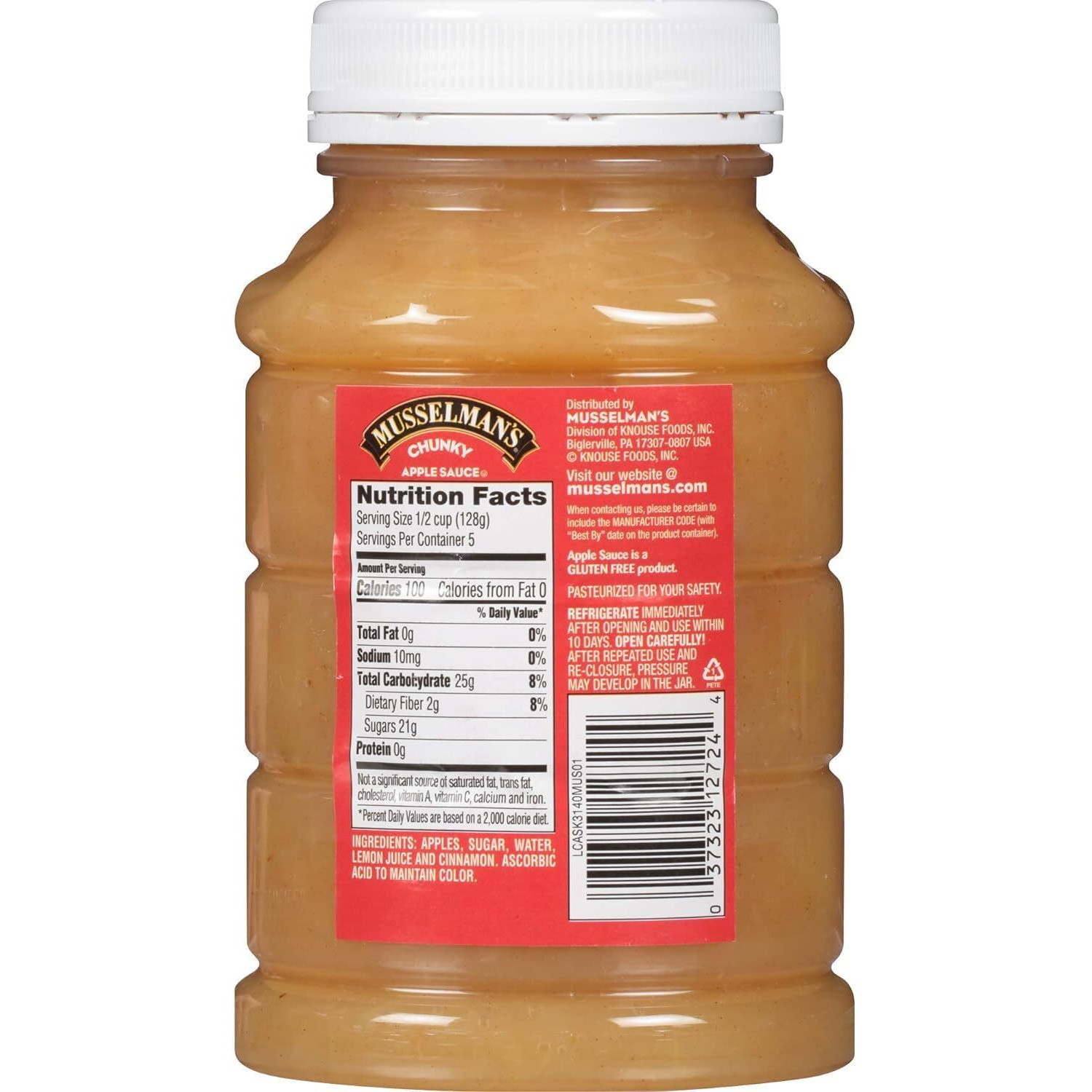 Musselman's Chunky Applesauce 24Oz Bottle (Pack Of 4)