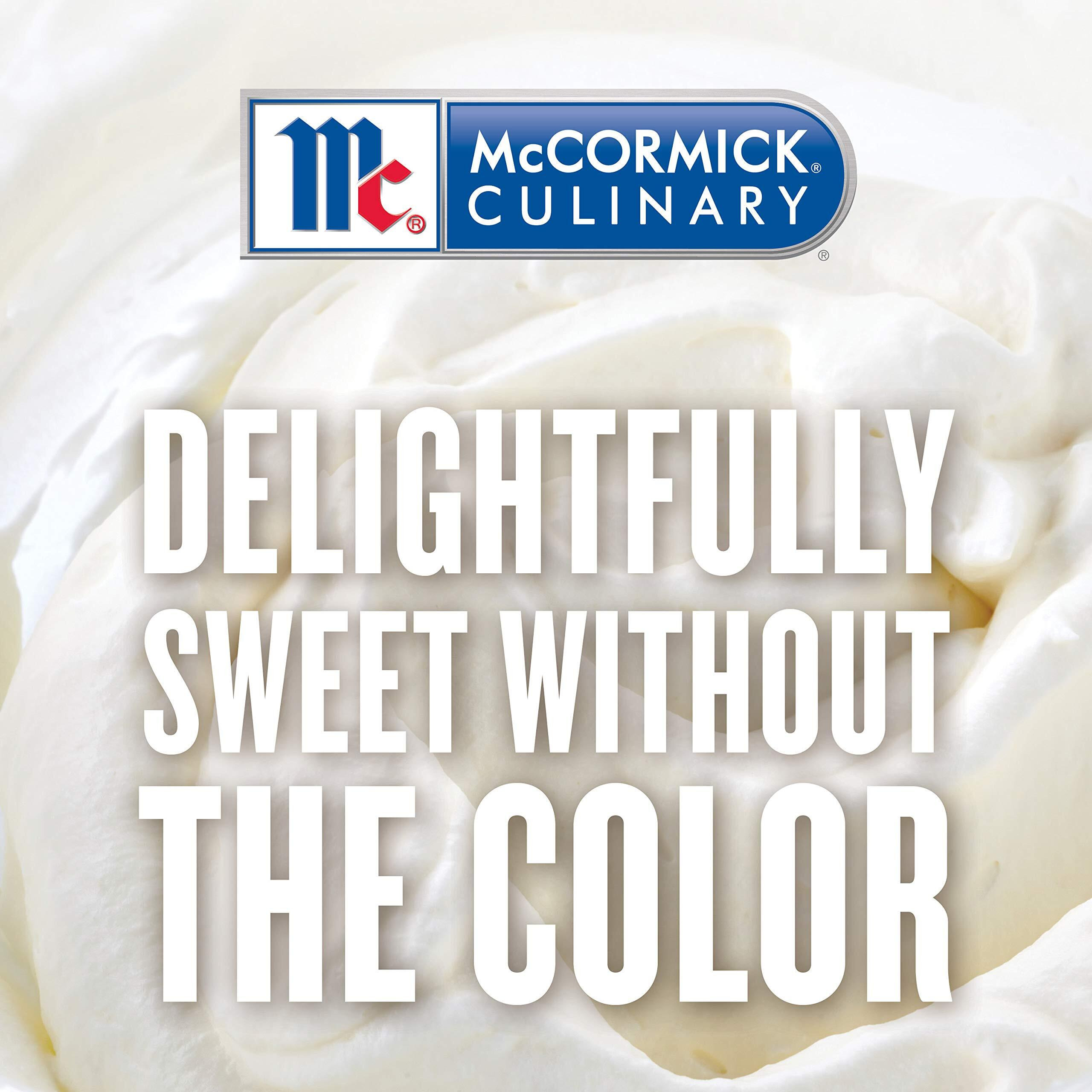 Mccormick Culinary Clear Imitation Vanilla Extract, 32 Fl Oz - One 32 Fluid Ounce Bottle Of Clear Vanilla Flavoring For Baking, Perfect In Baked Goods, Frostings, Custards And Desserts