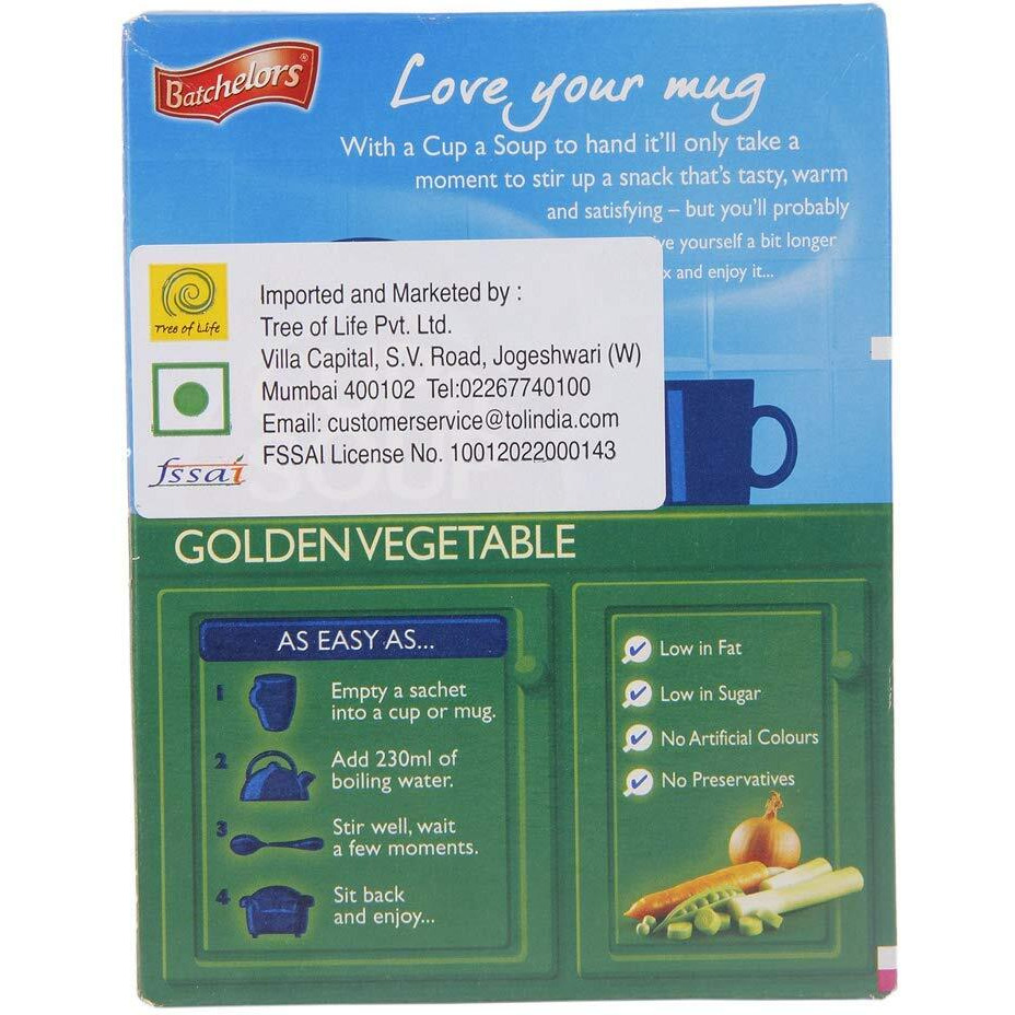 Batchelors Cup A Soup Golden Vegetable (4 Per Pack - 82G)