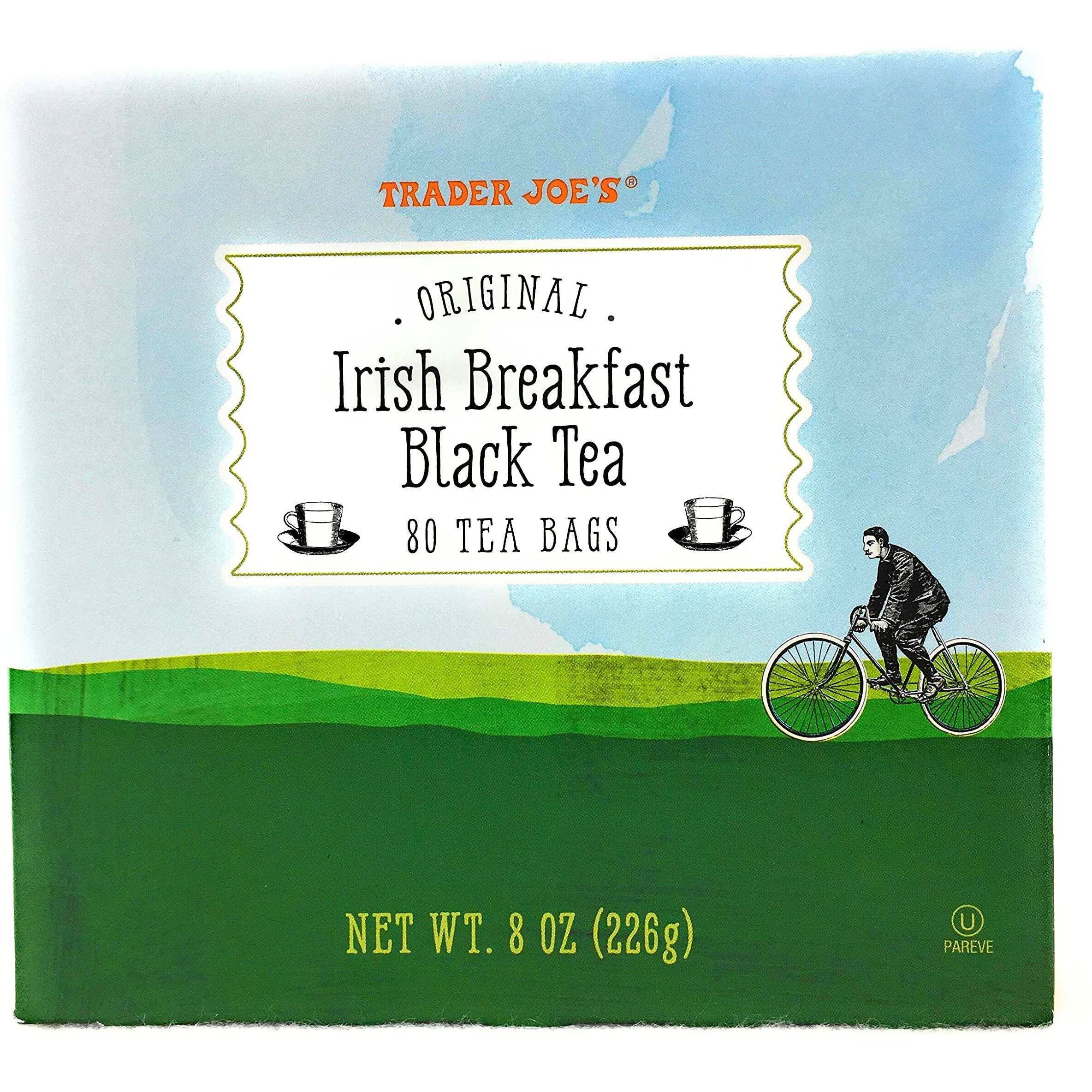 Trader Joe's Original Irish Breakfast Tea (80 Black Tea Bags Per Box)