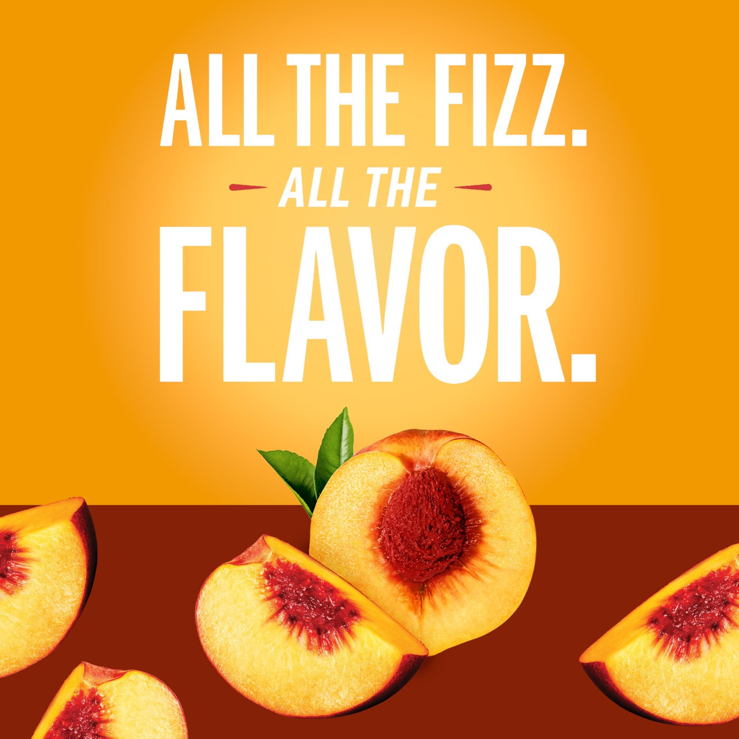 Izze Sparkling Juice, Peach, No Added Sugars, No Preservatives, Non-Gmo, 8.4 Fl Oz Can (Pack Of 24)