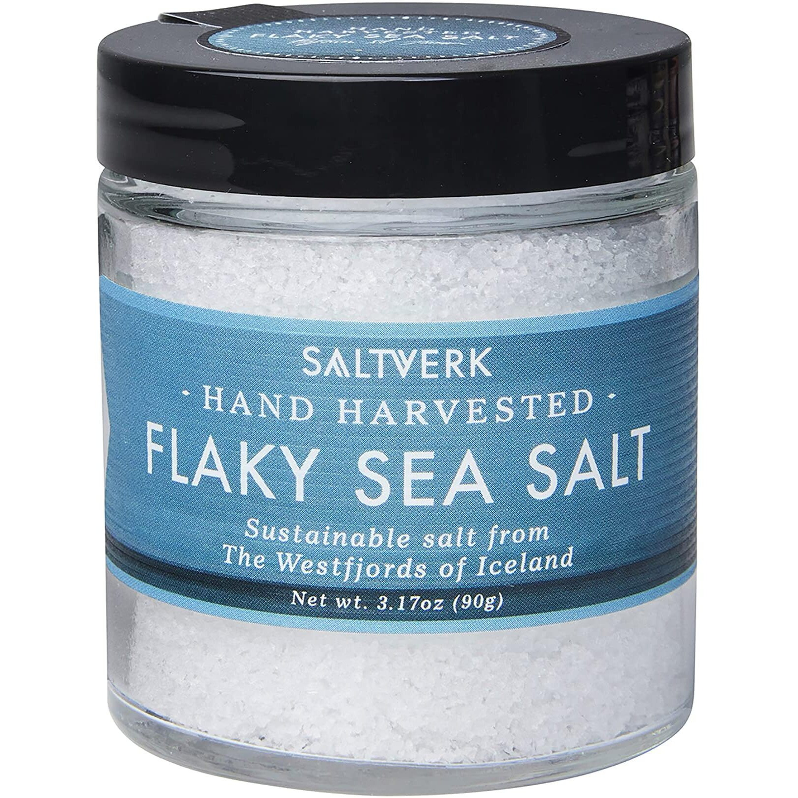 Saltverk Flaky Sea Salt - 3.17 Ounce Jar - Hand Harvested Gourmet - Sustainably Made