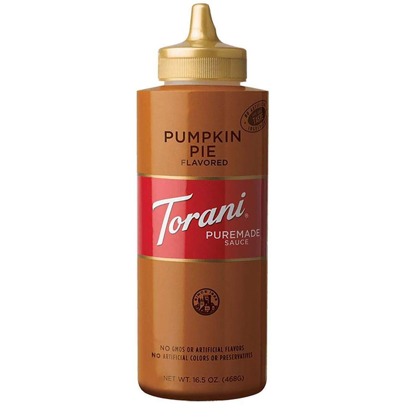 Torani Puremade Sauce, Pumpkin Pie, Squeeze Bottle, 16.5 Ounces