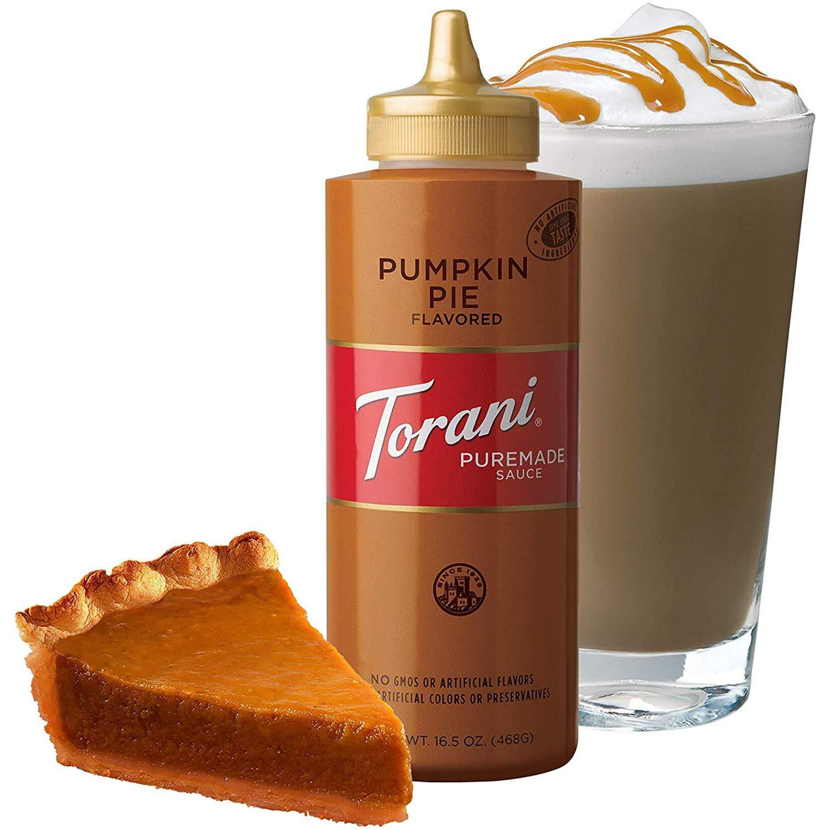 Torani Puremade Sauce, Pumpkin Pie, Squeeze Bottle, 16.5 Ounces