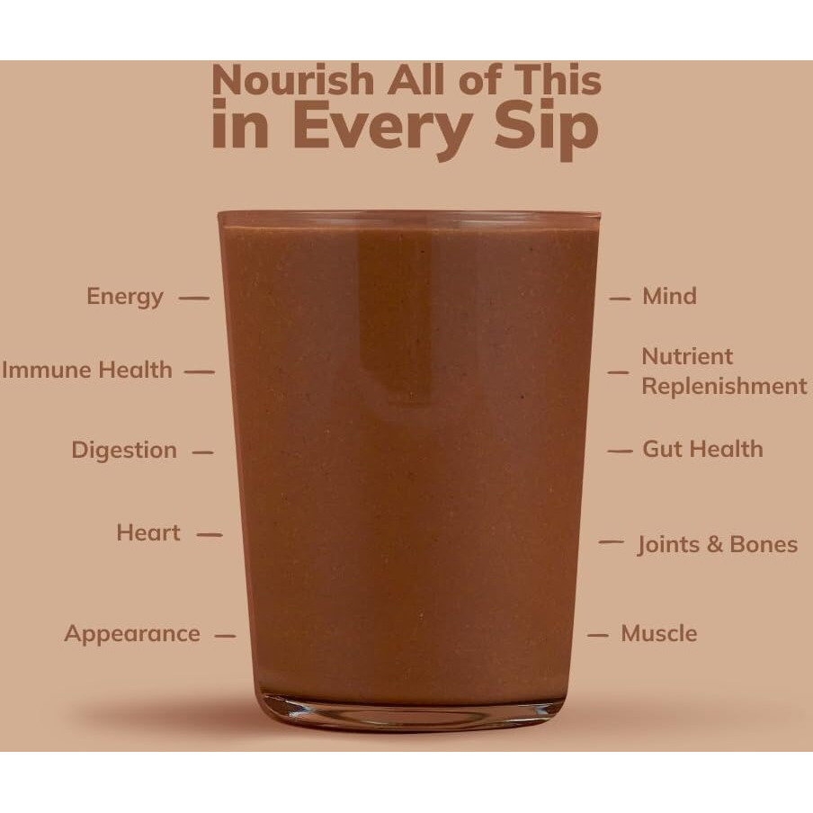 Kachava All-In-One Nutrition Shake Blend, 85+ Superfoods & Nutrients, Meal Replacement, Greens Plant-Based Superfood Powder Protein Drink, Digestive Enzymes & Probiotics, Vegan Dairy Gluten Free, 2Lb