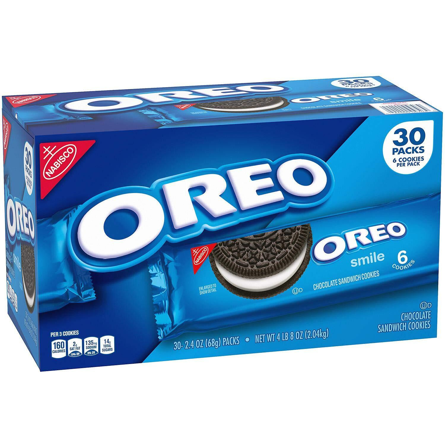 Nabisco Oreo, 30 Count (Pack Of 6)