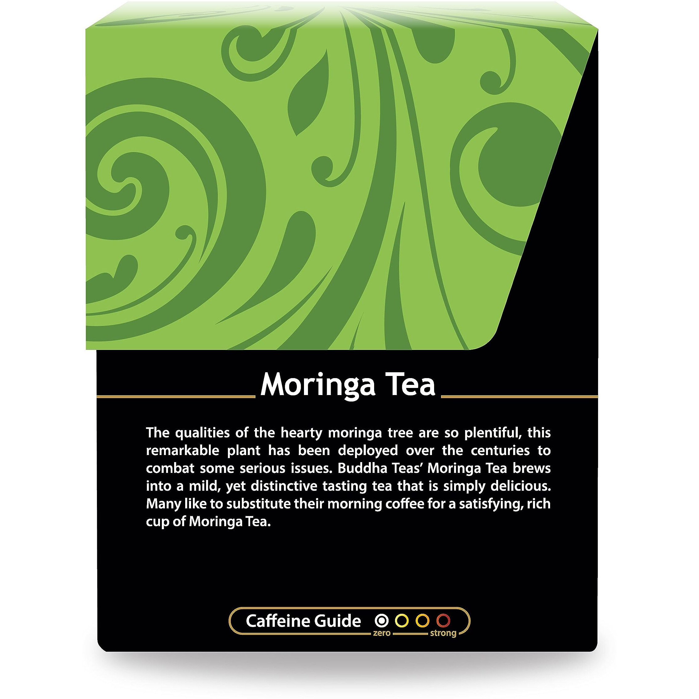Organic Moringa Oleifera Tea - Kosher, Caffeine Free, Gmo-Free, Bleach Free Tea Bags, 18Count