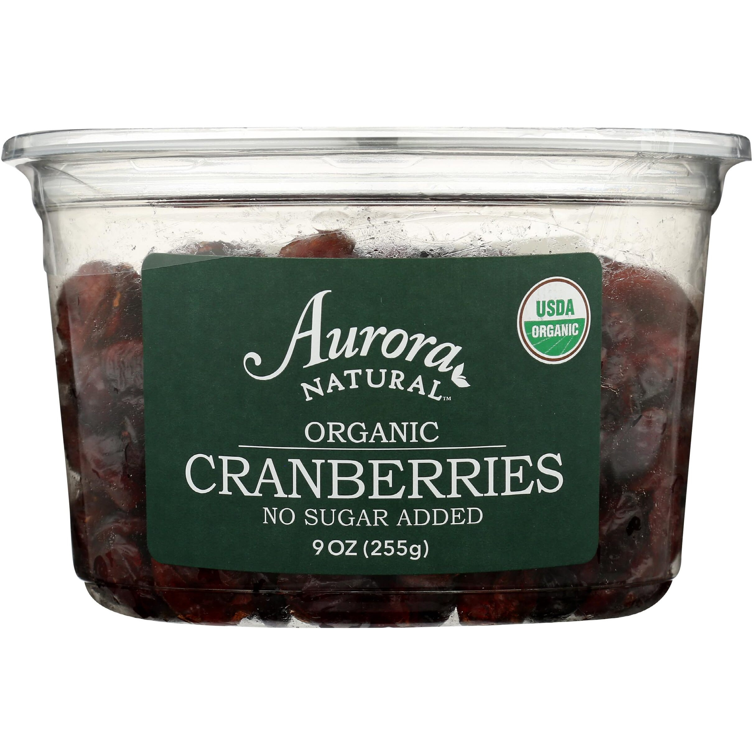 Aurora Products Organic Dried Cranberries, 9 Oz