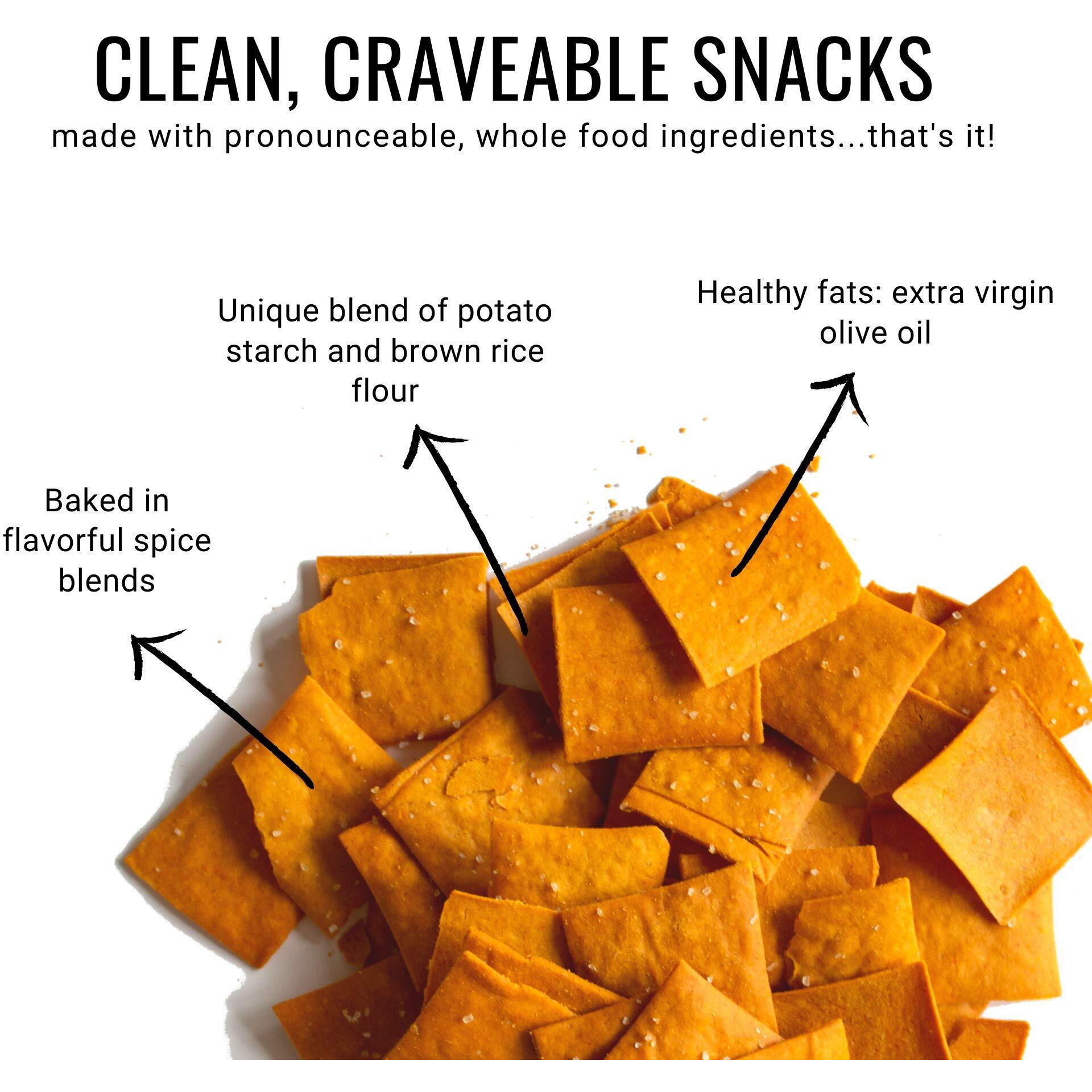 Every Body Eat Cheese-Less Snack Thins, Gluten & Dairy Free, Vegan (1 Pack)