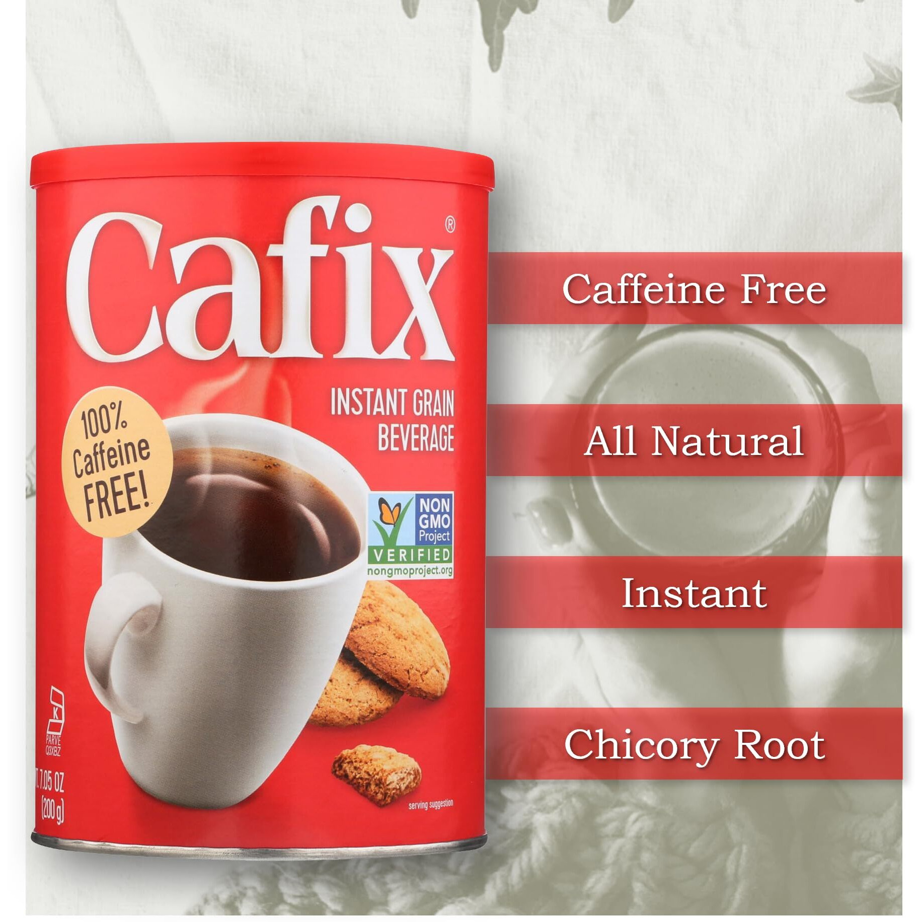 Cafix All Natural Instant Coffee Substitute & Alternative, 7.05Oz (Pack Of 1)