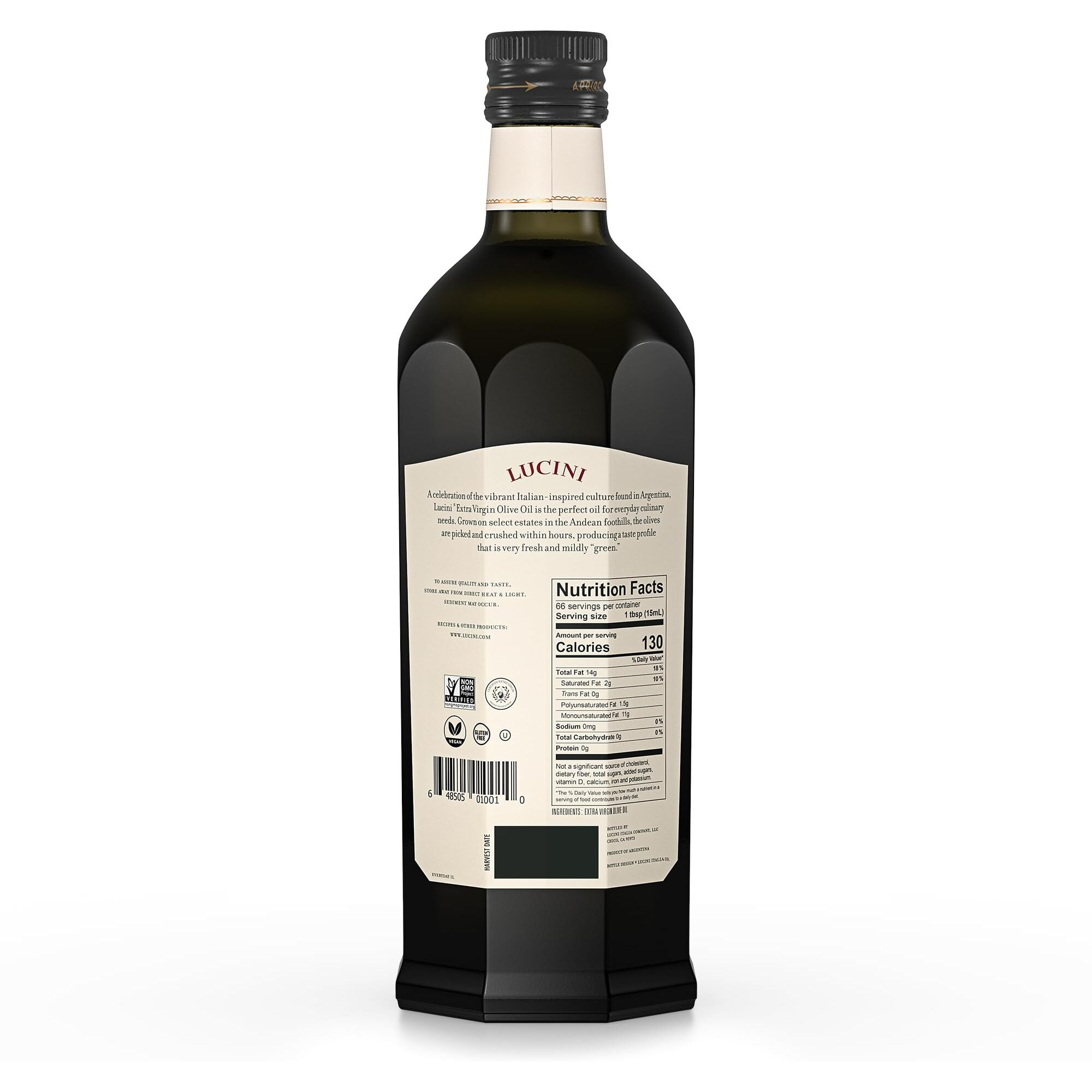 Lucini, Everyday Extra Virgin Oil Olive, 33.8 Oz
