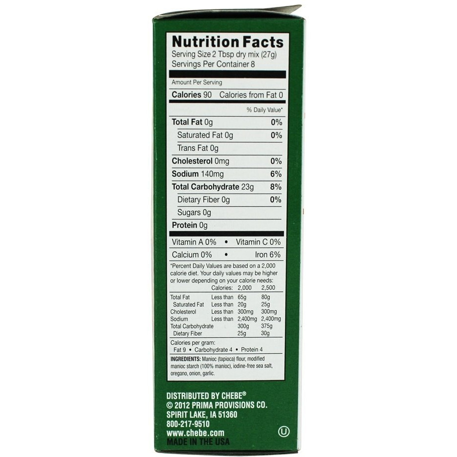 Chebe Bread Pizza Crust Mix, Gluten Free, 7.5-Ounce Box (Pack Of 8)