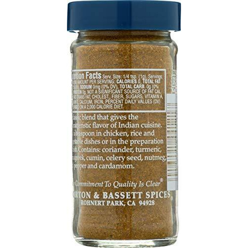 Morton & Bassett Curry Powder, 2.1-Ounce Jar