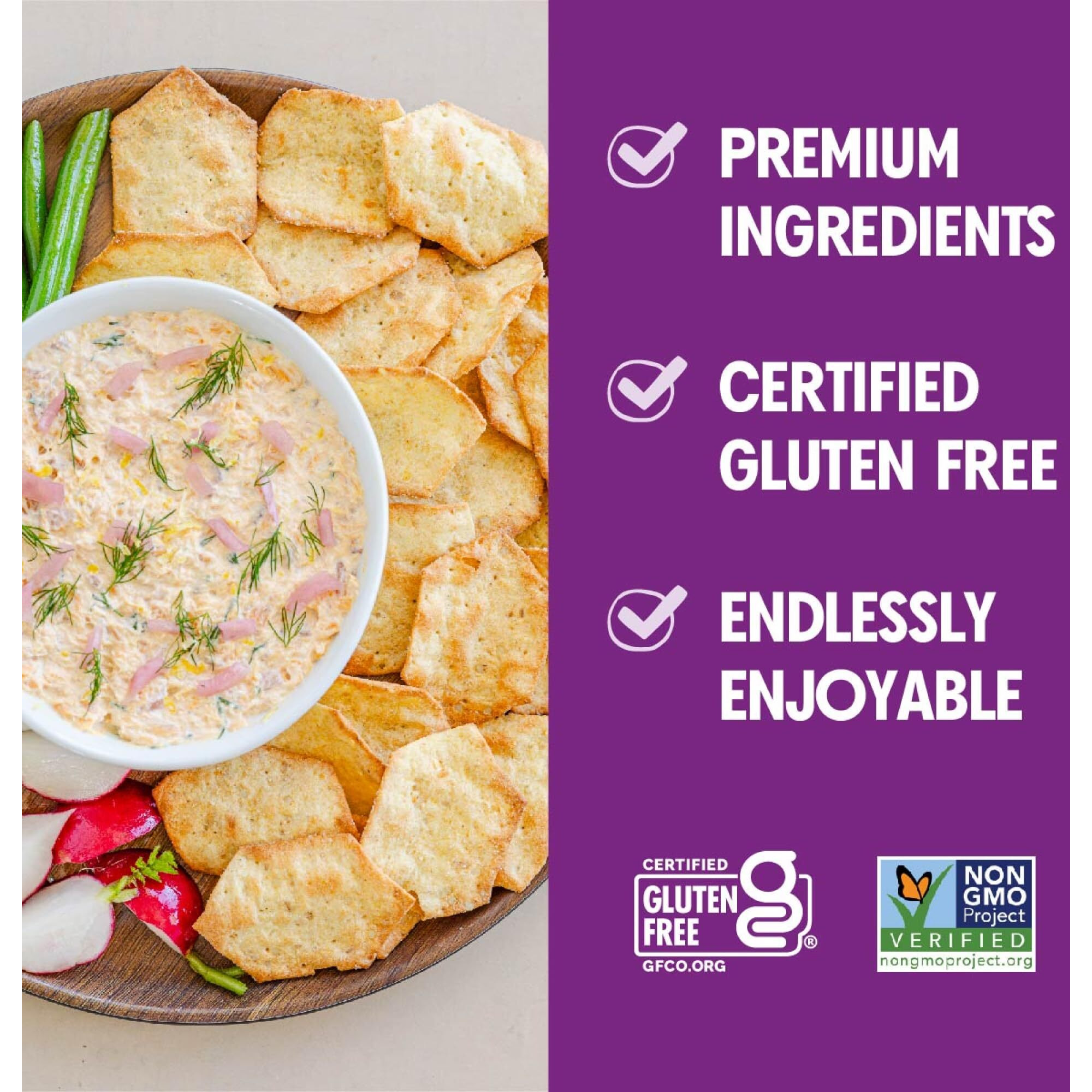 Milton's Craft Bakers Gluten Free Everything Crackers - Baked Everything Crackers, Everything Bagel Inspired, Non-Gmo Project Verified, Kosher, Whole Grain, Certified Gluten Free Snack - 4.5 Oz