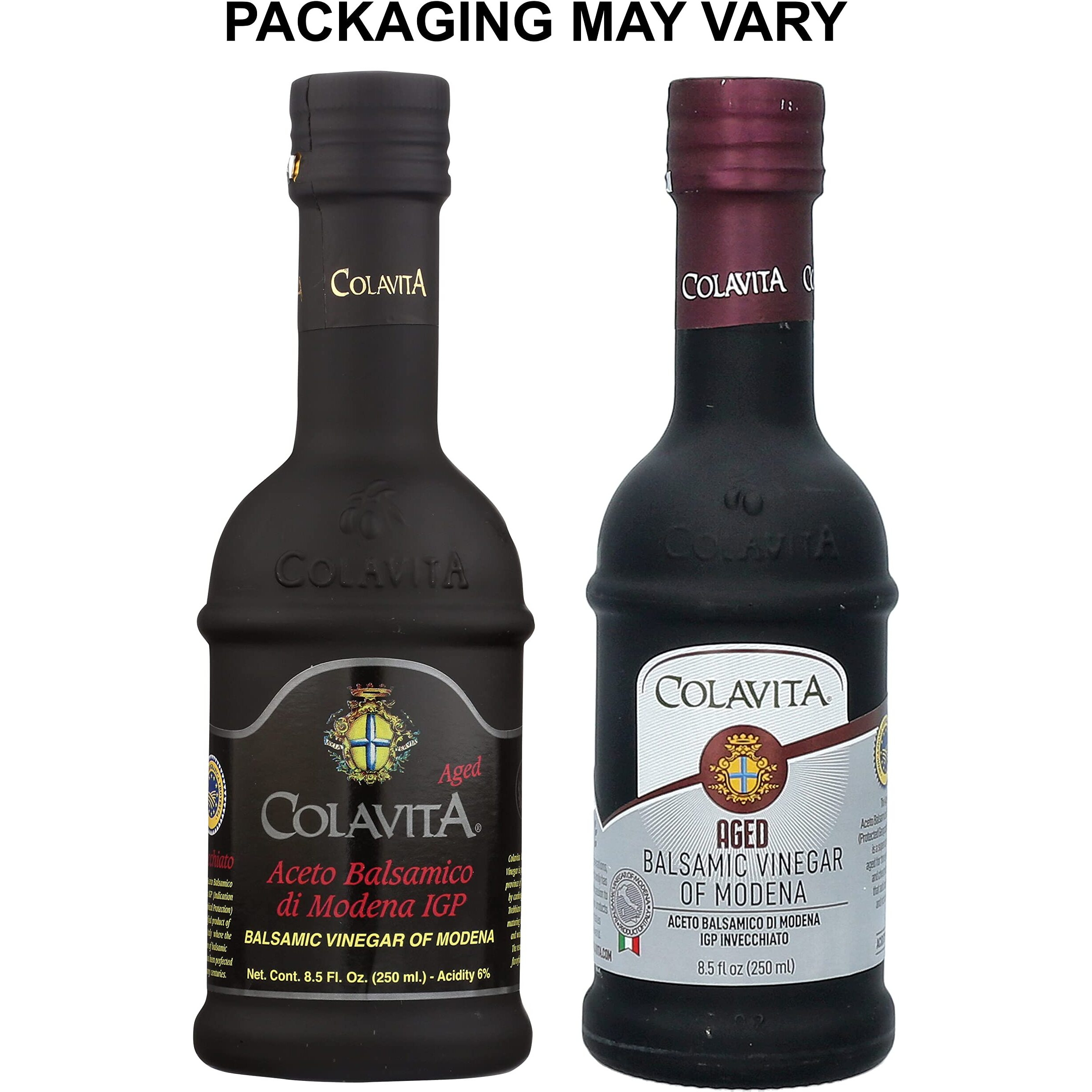 Colavita Aged Balsamic Vinegar Of Modena Igp, 3 Years, 8.5 Floz Glass Bottle