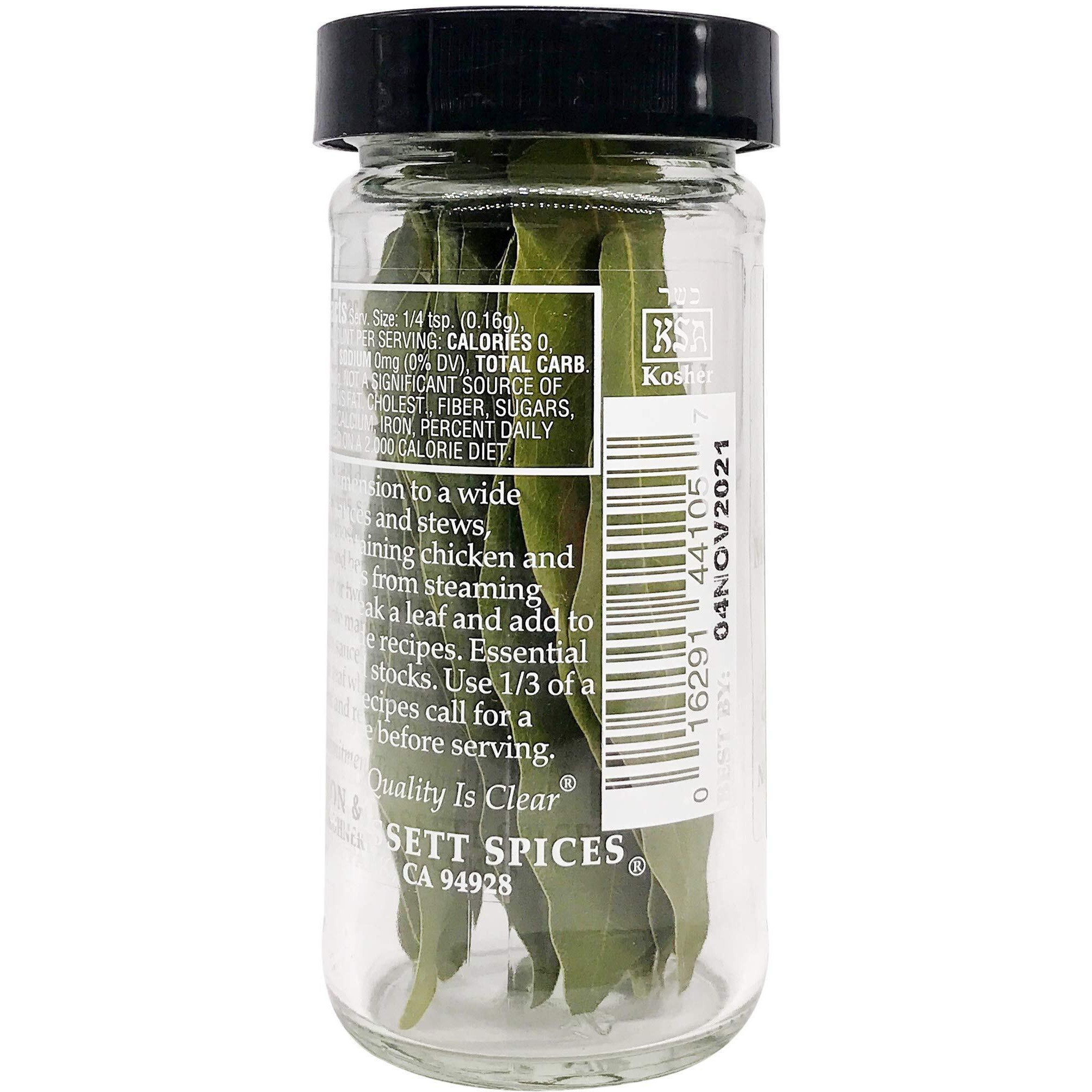 Morton & Bassett Bay Leaves, 0.14-Ounce Jar