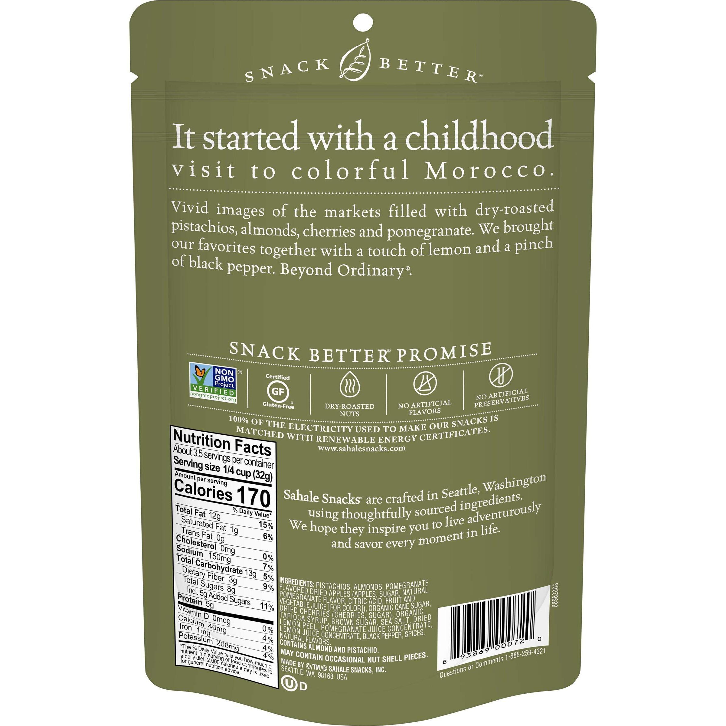 Sahale Snacks Pomegranate Flavored Pistachios, Glazed Mix, 4 Oz