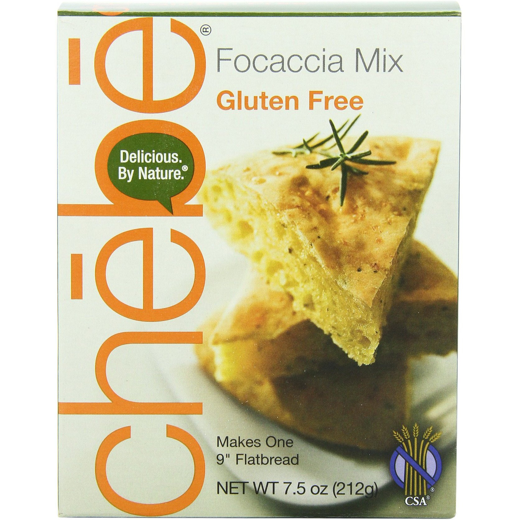 Chebe Bread Focaccia Flat Bread Mix, Gluten Free, 7.5-Ounce Bags (Pack Of 8)