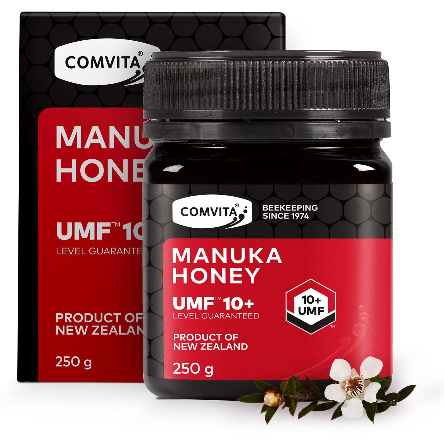 Comvita Manuka Honey (Umf 10+, Mgo 263+) New Zealands 1 Manuka Brand | Premium Superfood For Nourishing Wellness | Raw, Wild, Non-Gmo | 8.8 Oz