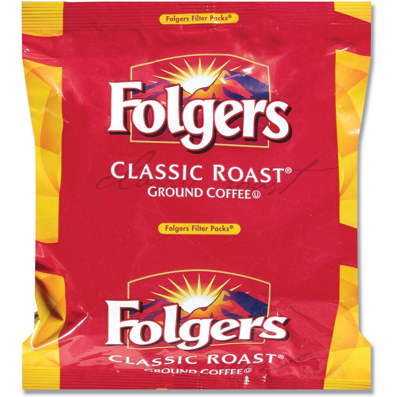Folgers Classic Roast Medium Roast Ground Coffee, 40- 1.05 Ounce Filter Packs