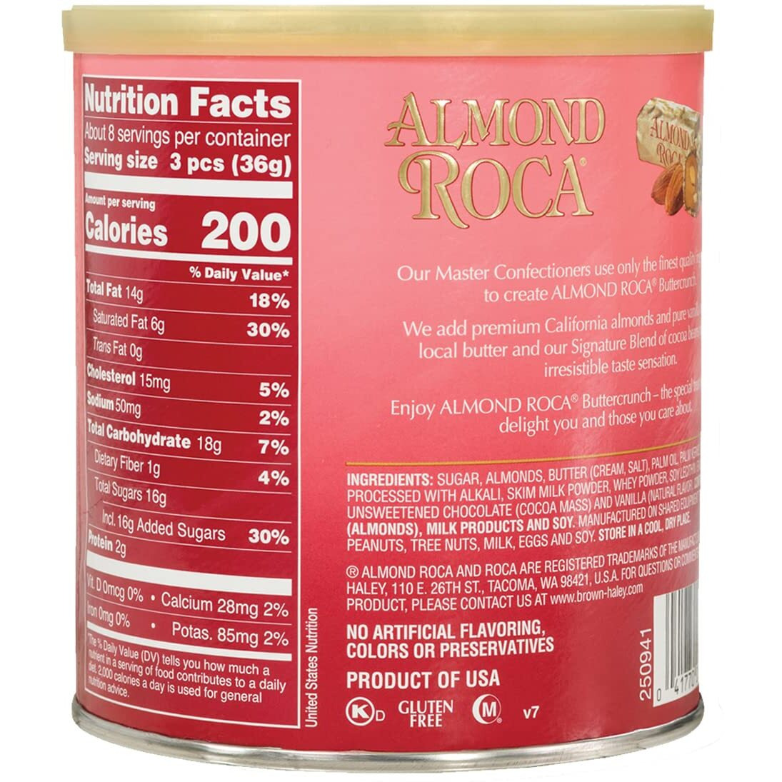 Roca Almond Cannister, 284 G