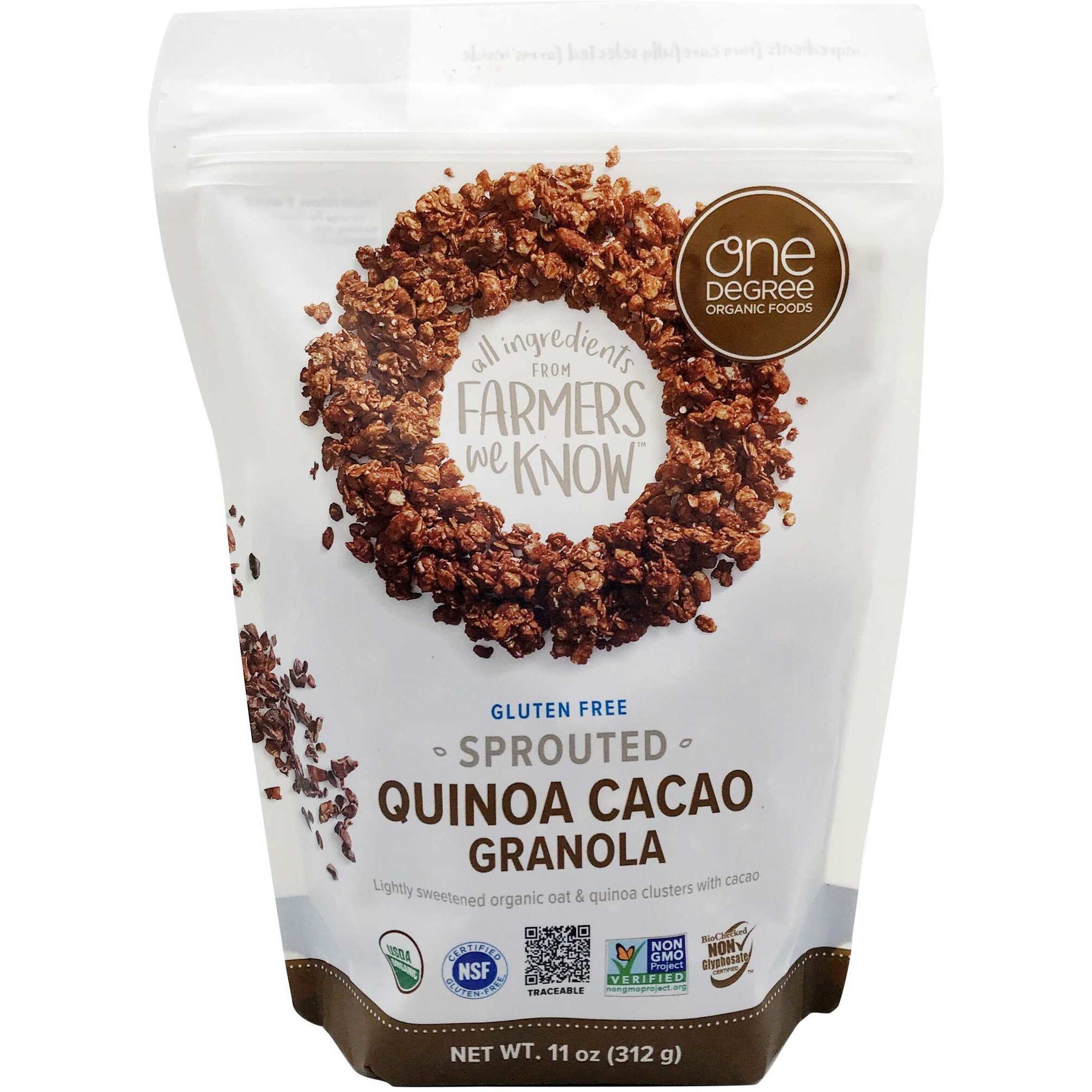 One Degree Granola Quinoa Cacao, 11 Oz