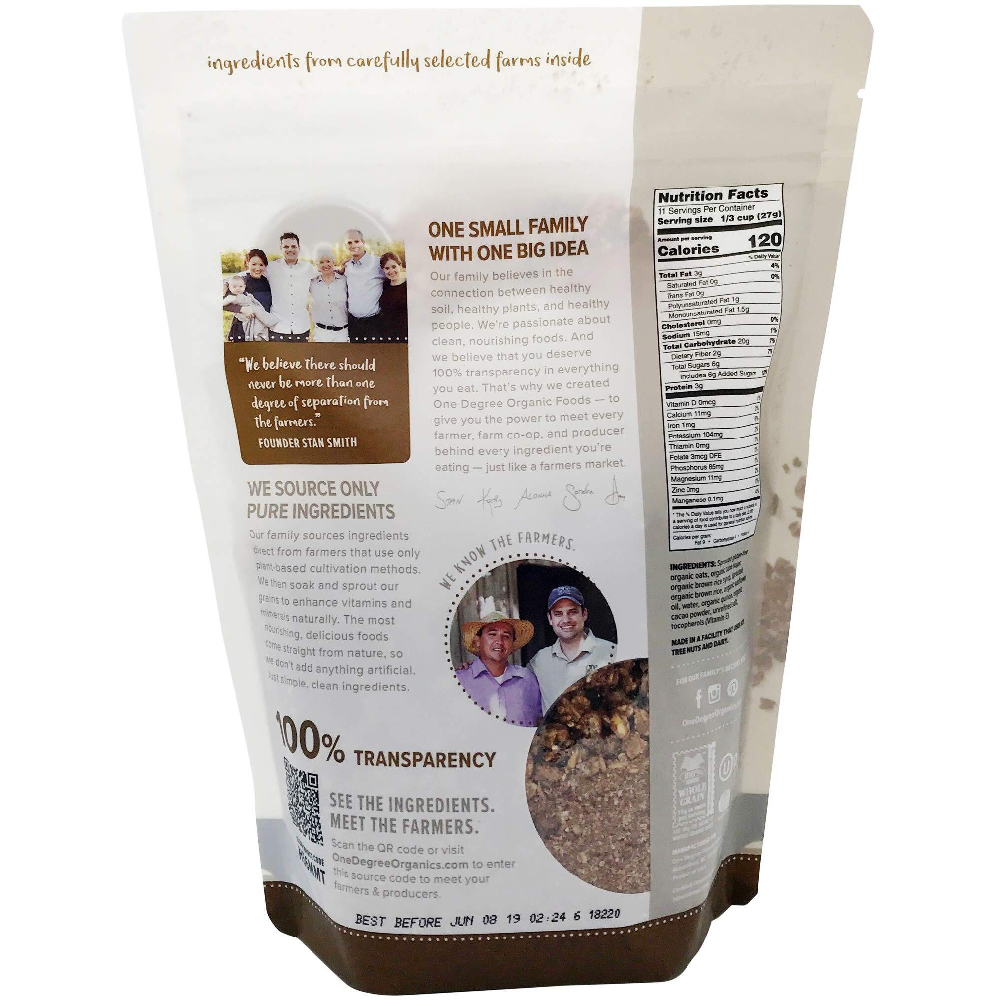 One Degree Granola Quinoa Cacao, 11 Oz