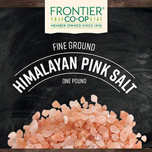 Frontier Co-Op Fine Ground Himalayan Pink Salt, 1-Pound Bulk Bag, Hand-Mined, Kosher, Non Irradiated, Non Eto