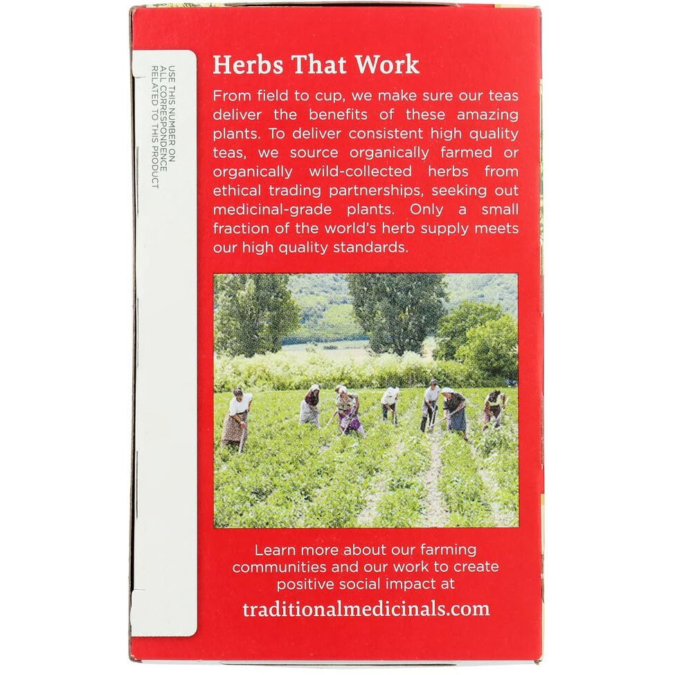 Traditional Medicinals Organic Herbal Cold Care Elderflower Spice Herbal Tea, Warm & Comforting Seasonal Wellness, (Pack Of 6) - 96 Tea Bags Total