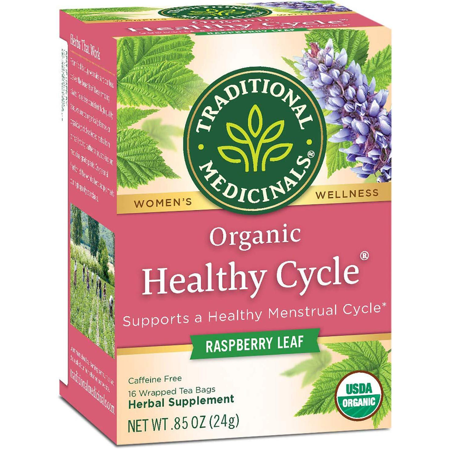 Traditional Medicinals Healthy Cycle, 16 Wrapped Tea Bags, 0.85 Oz