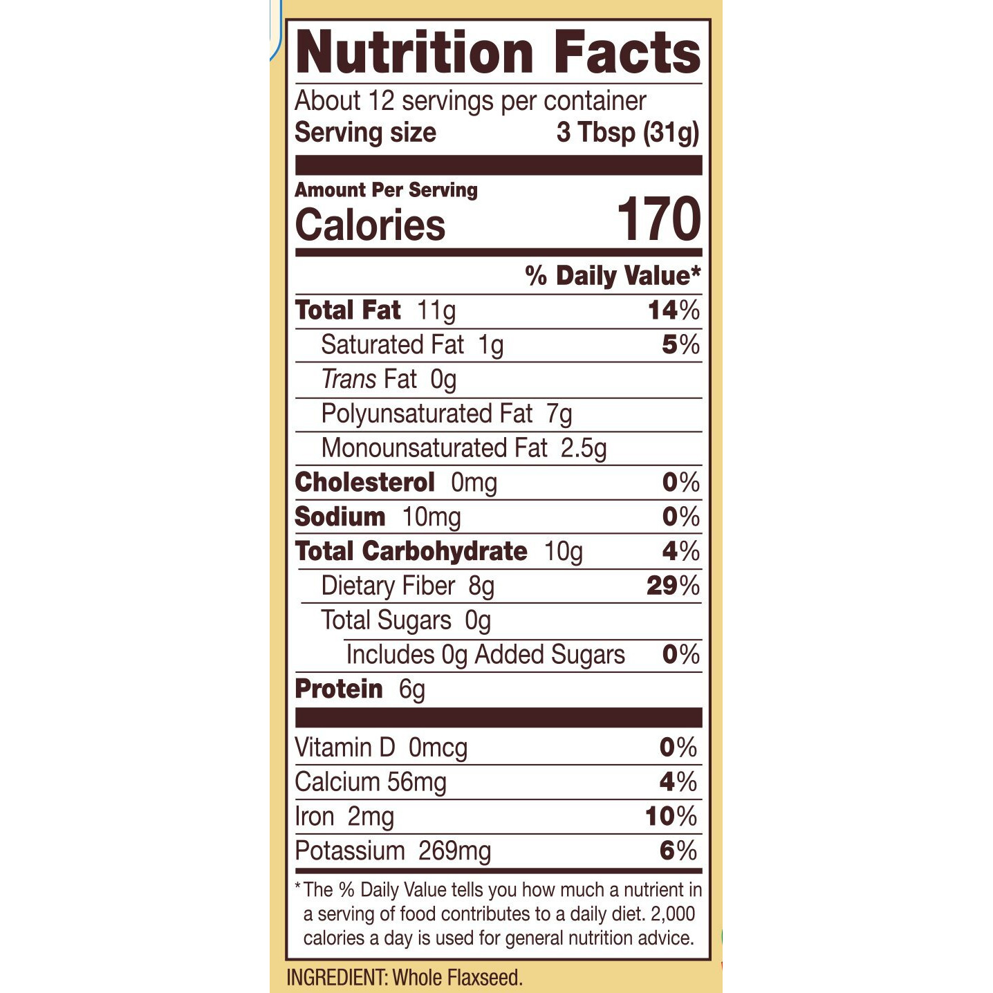 Bobs Red Mill Flaxseed Brown, 13 Oz