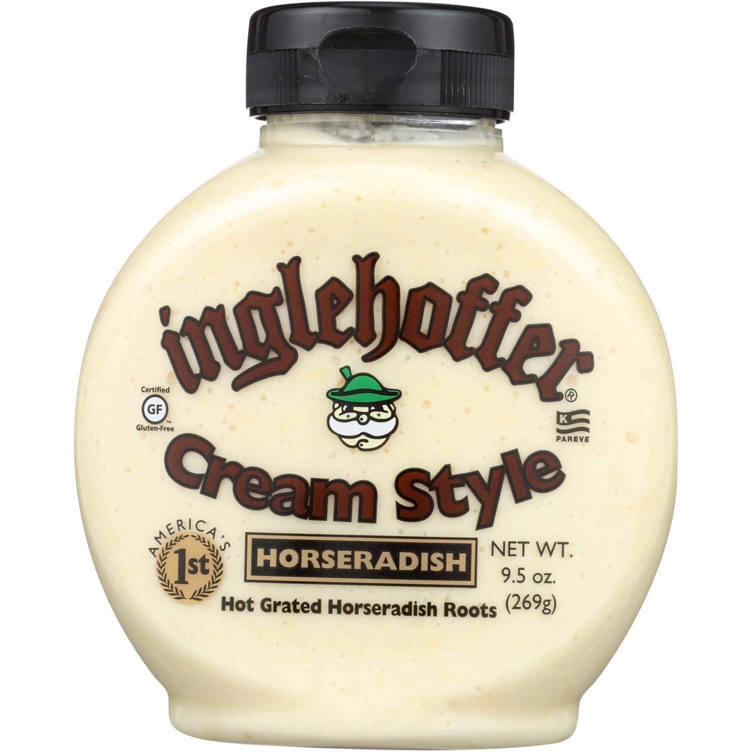 Inglehoffer Cream Style Horseradish, 9.5-Ounce Squeezable Bottles (Pack Of 2)