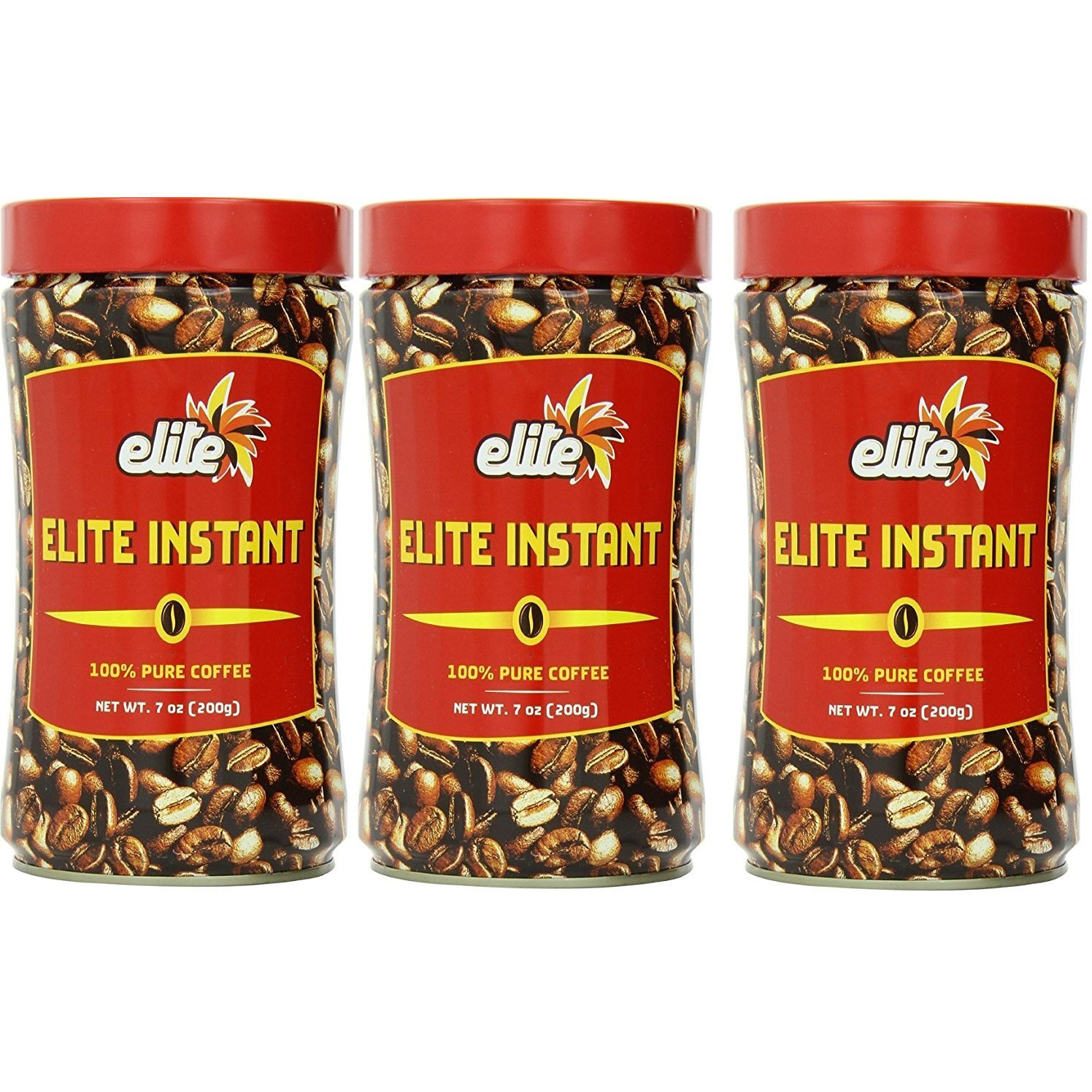 Elite Instant Coffee, 7Oz (3 Pack) | Rich & Aromatic, Product Of Israel, Kosher Excluding Passover