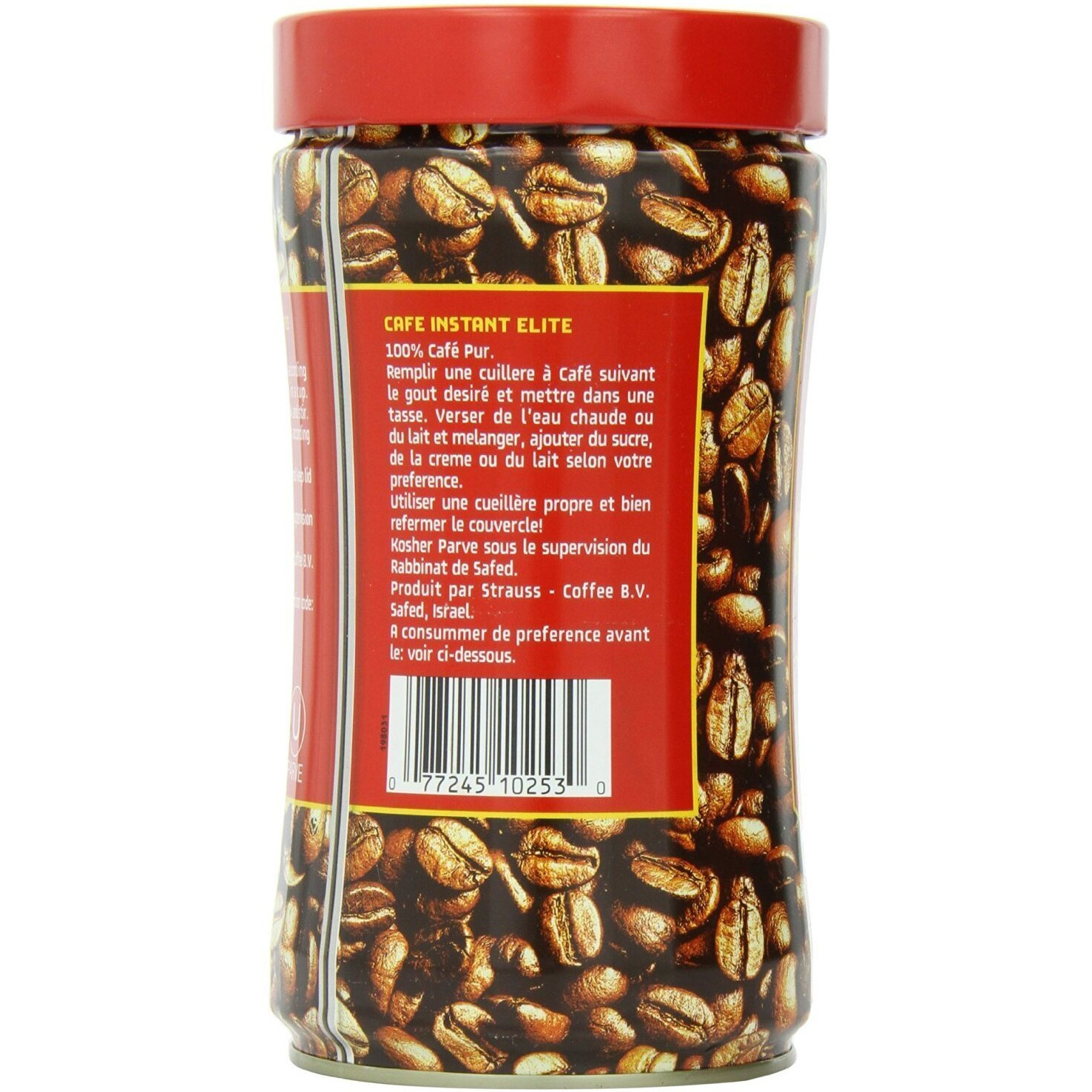 Elite Instant Coffee, 7Oz (3 Pack) | Rich & Aromatic, Product Of Israel, Kosher Excluding Passover