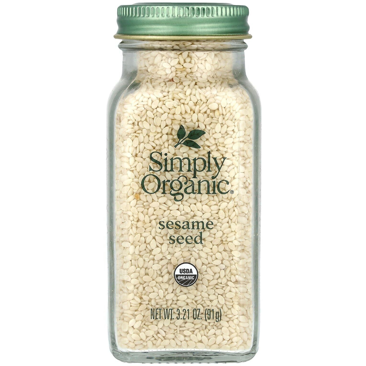 Simply Organic Whole Sesame Seed, Certified Organic | 3.7 Oz | Sesamum Indicum L.