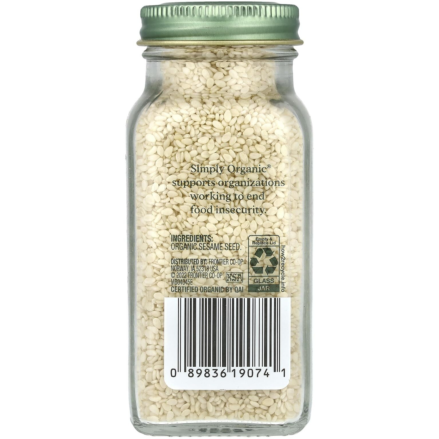 Simply Organic Whole Sesame Seed, Certified Organic | 3.7 Oz | Sesamum Indicum L.