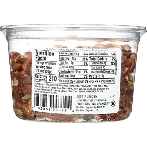 Aurora Products Organic Pecan Halves, 7 Oz