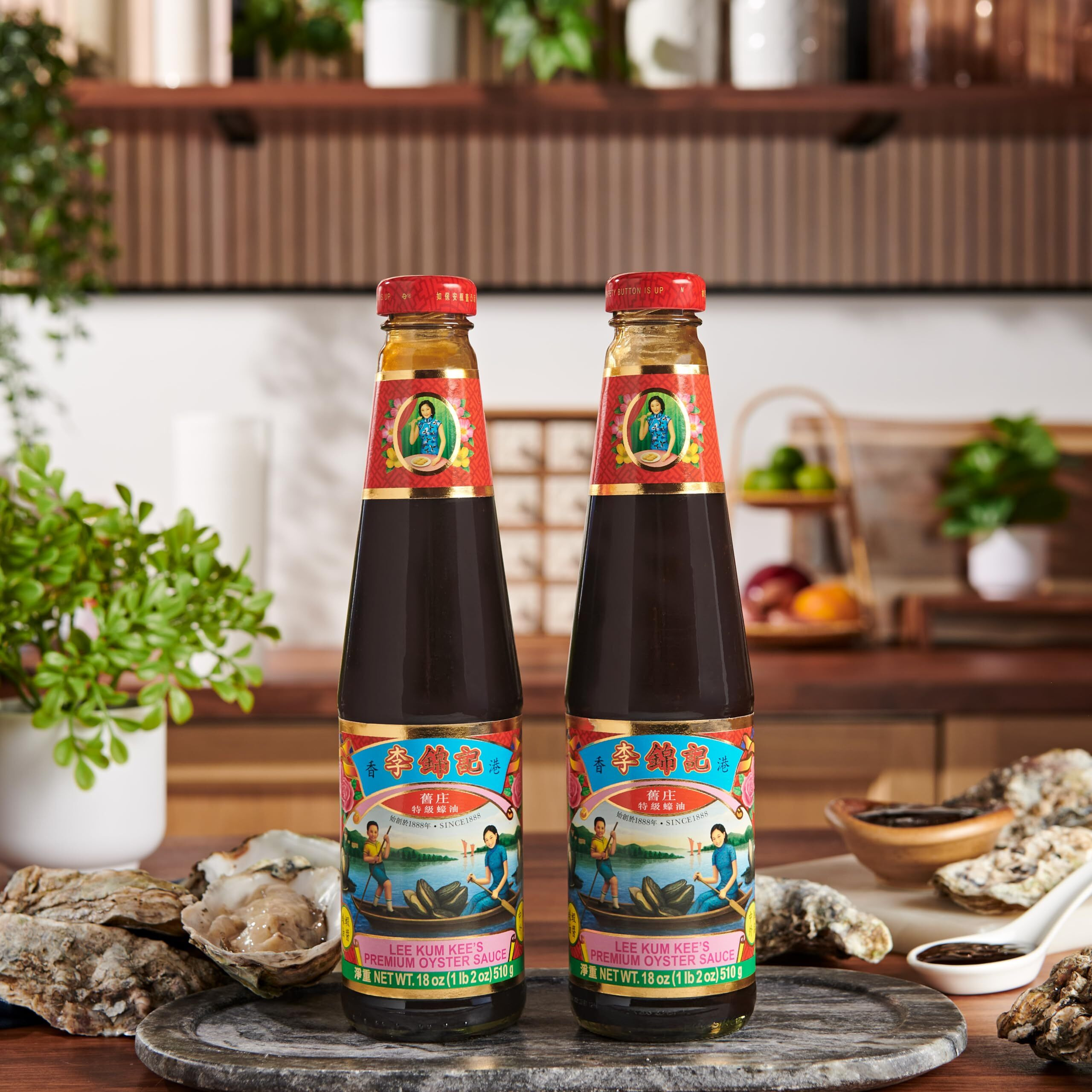 Lee Kum Kee Premium Oyster Sauce (18 Oz - 2 Pack), Rich & Savory, All-Purpose Seasoning, Perfect For Marinades, Stock, Gravy, Stews, And Stir-Frying