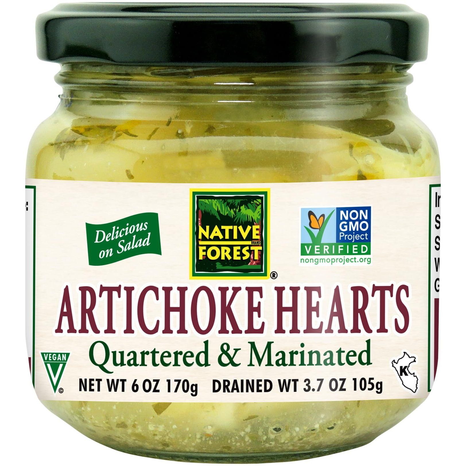 Native Forest Quartered & Marinated Artichoke Hearts - Artichokes, Canned Artichoke Hearts Marinated, Artichoke Hearts Canned - 6 Ounce (Pack Of 6)