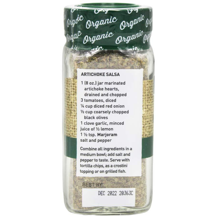 The Spice Hunter Marjoram, Organic, 0.3-Ounce Jar