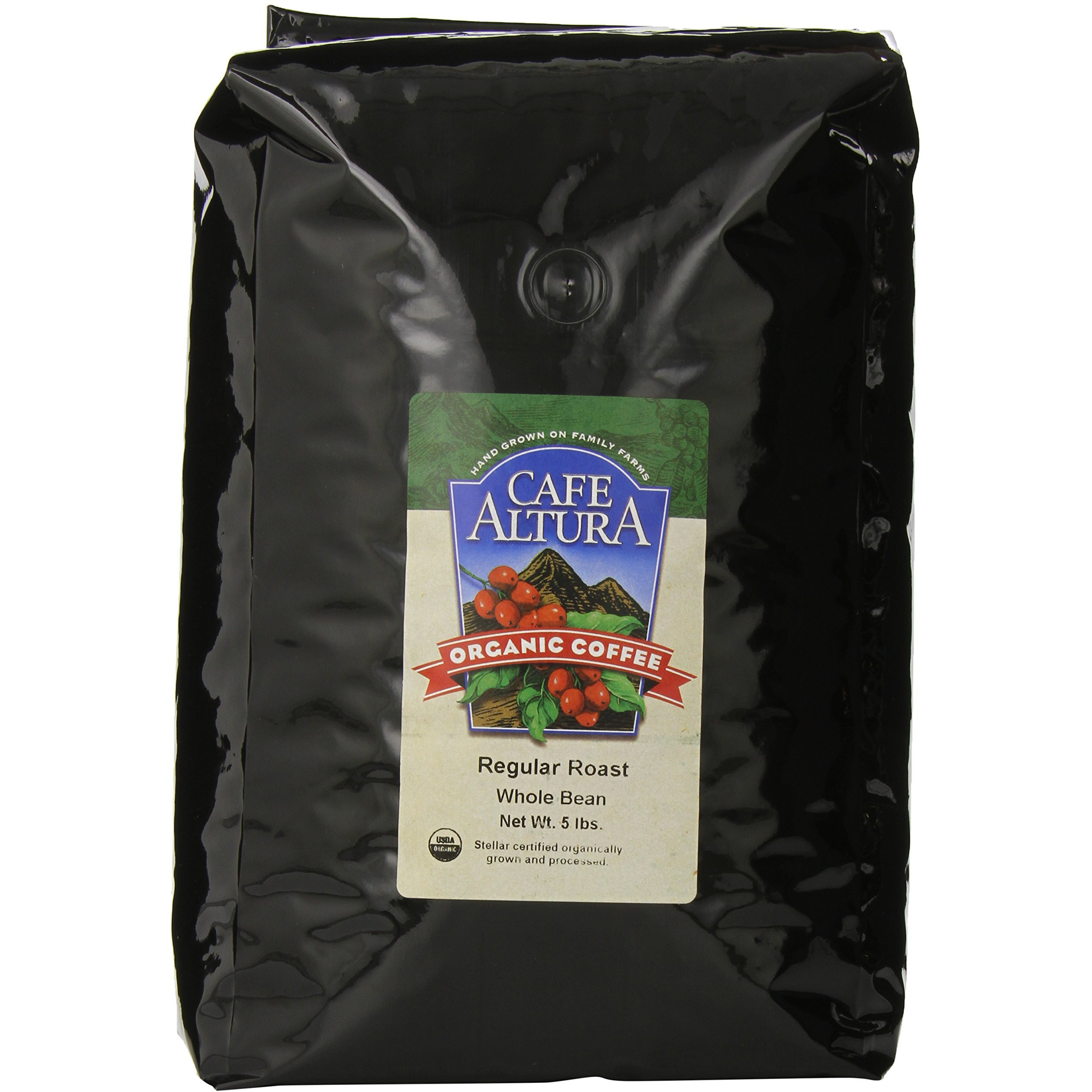 Cafe Altura Whole Bean Organic Coffee, Regular Roast (Packaging May Vary)