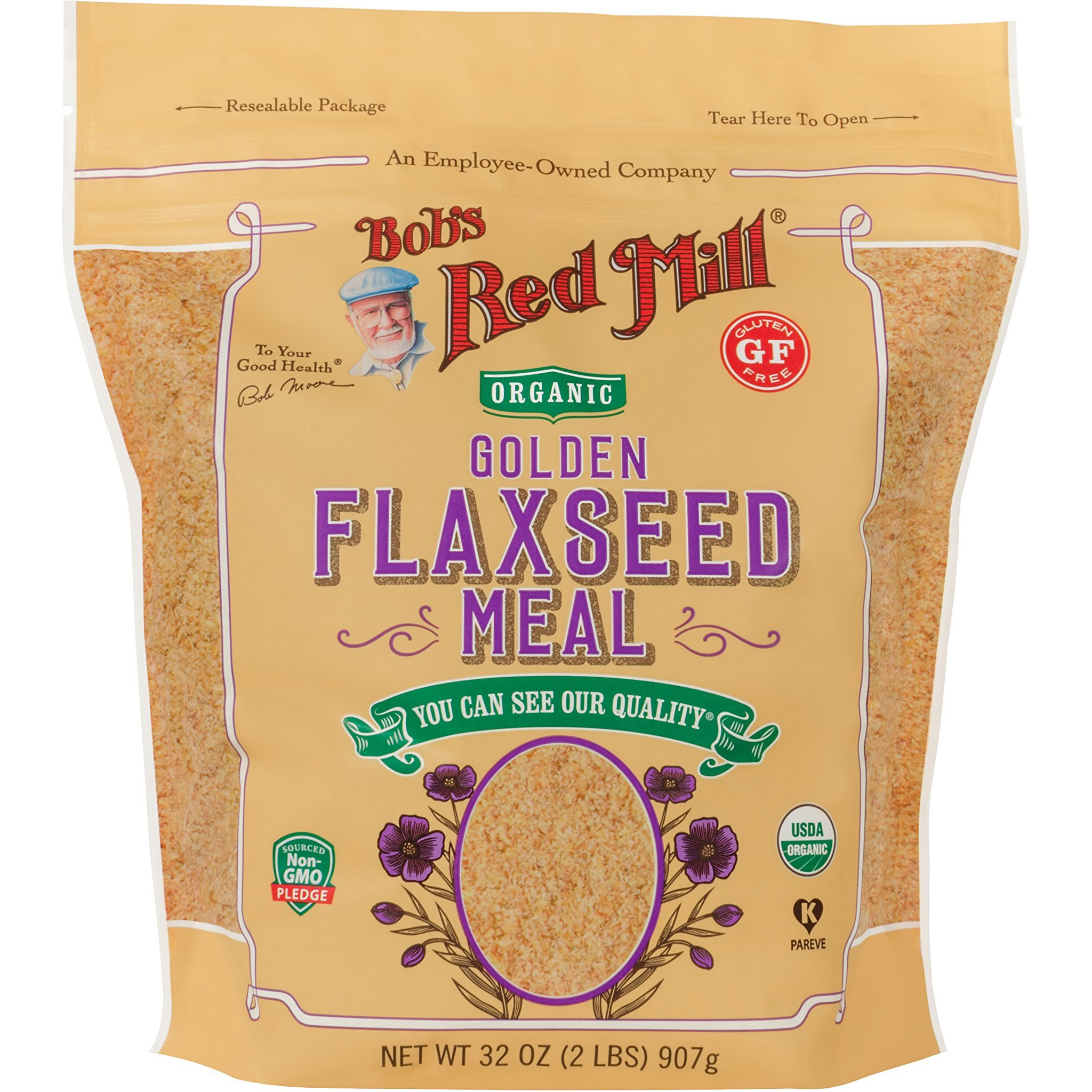 Bobs Red Mill Flaxseed Meal Golden Organic, 32 Oz