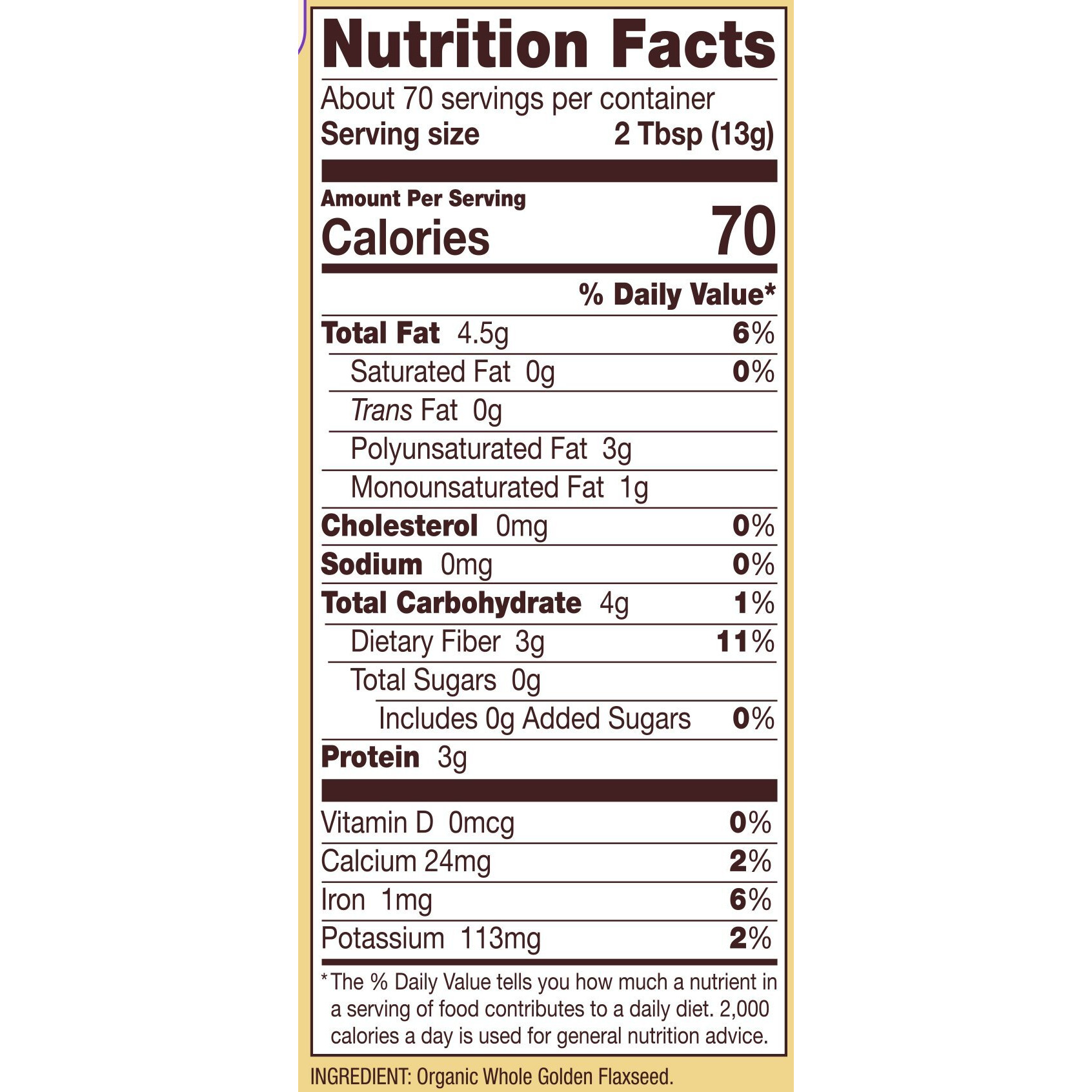 Bobs Red Mill Flaxseed Meal Golden Organic, 32 Oz