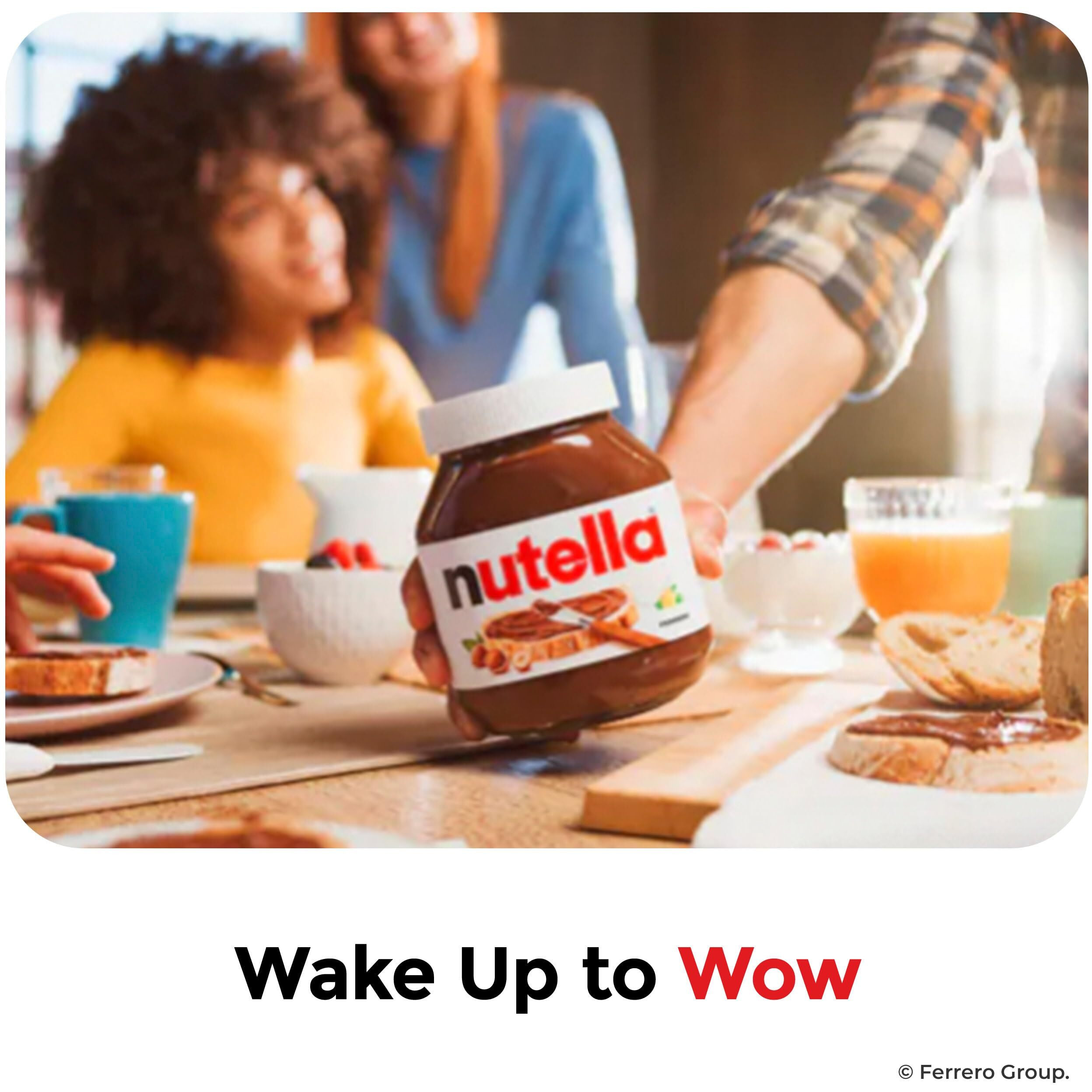 Nutella Hazelnut Spread With Cocoa For Breakfast, 26.5 Oz Jar