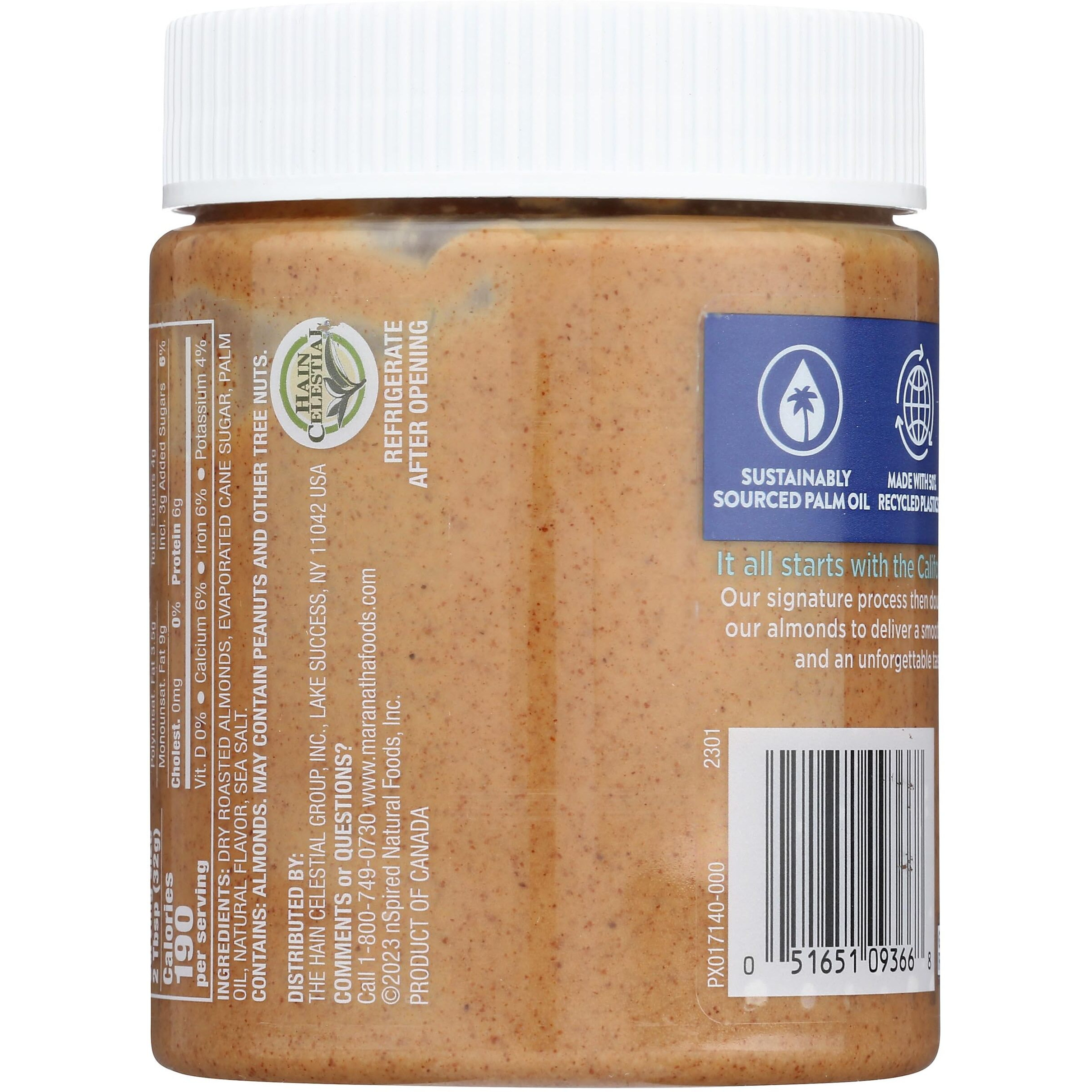 Maranatha Creamy Roasted Coconut Almond Butter, No Stir, 12 Ounce Jar