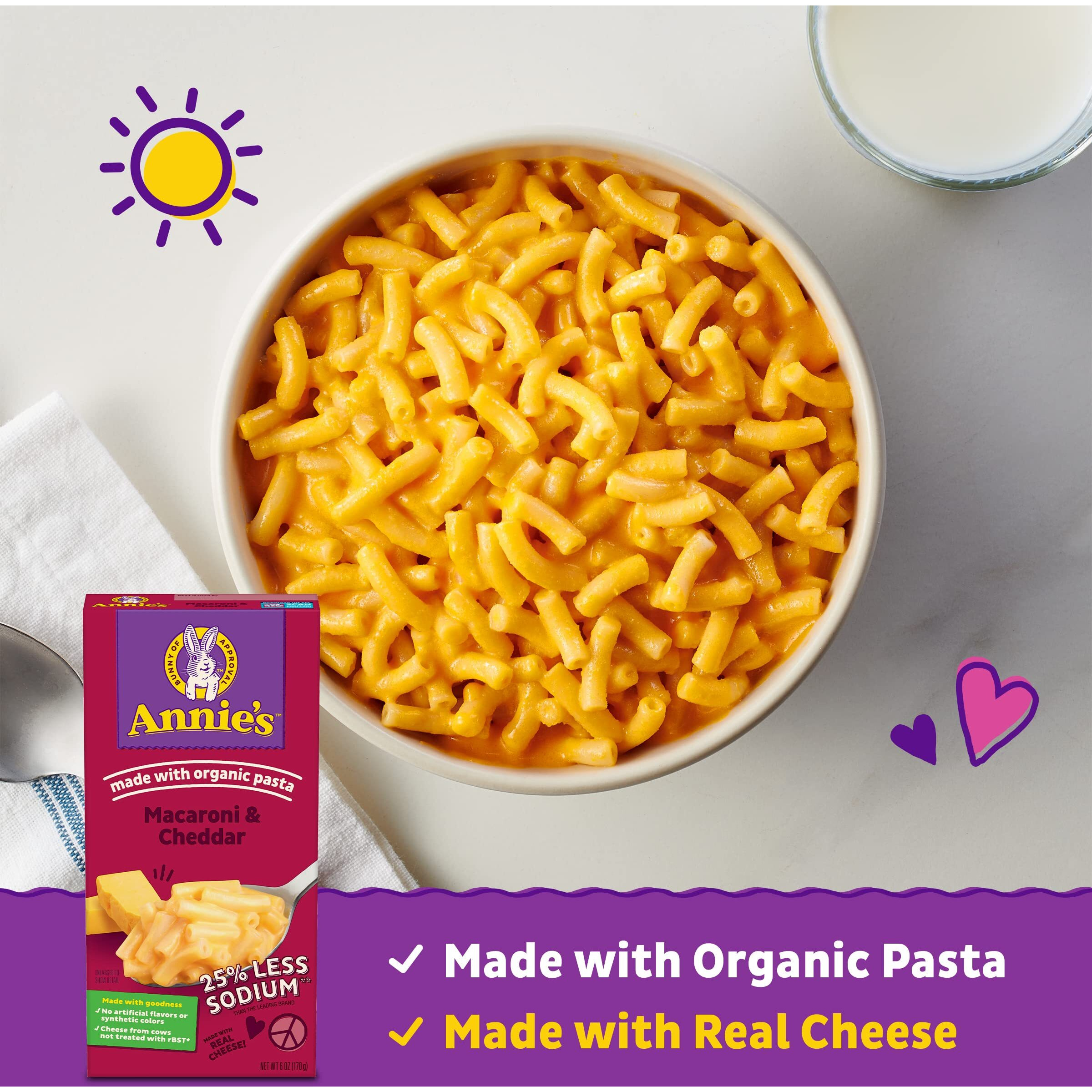 Annie's Homegrown Macaroni & Cheese - Lower Sodium - 6 Oz - 3 Pack